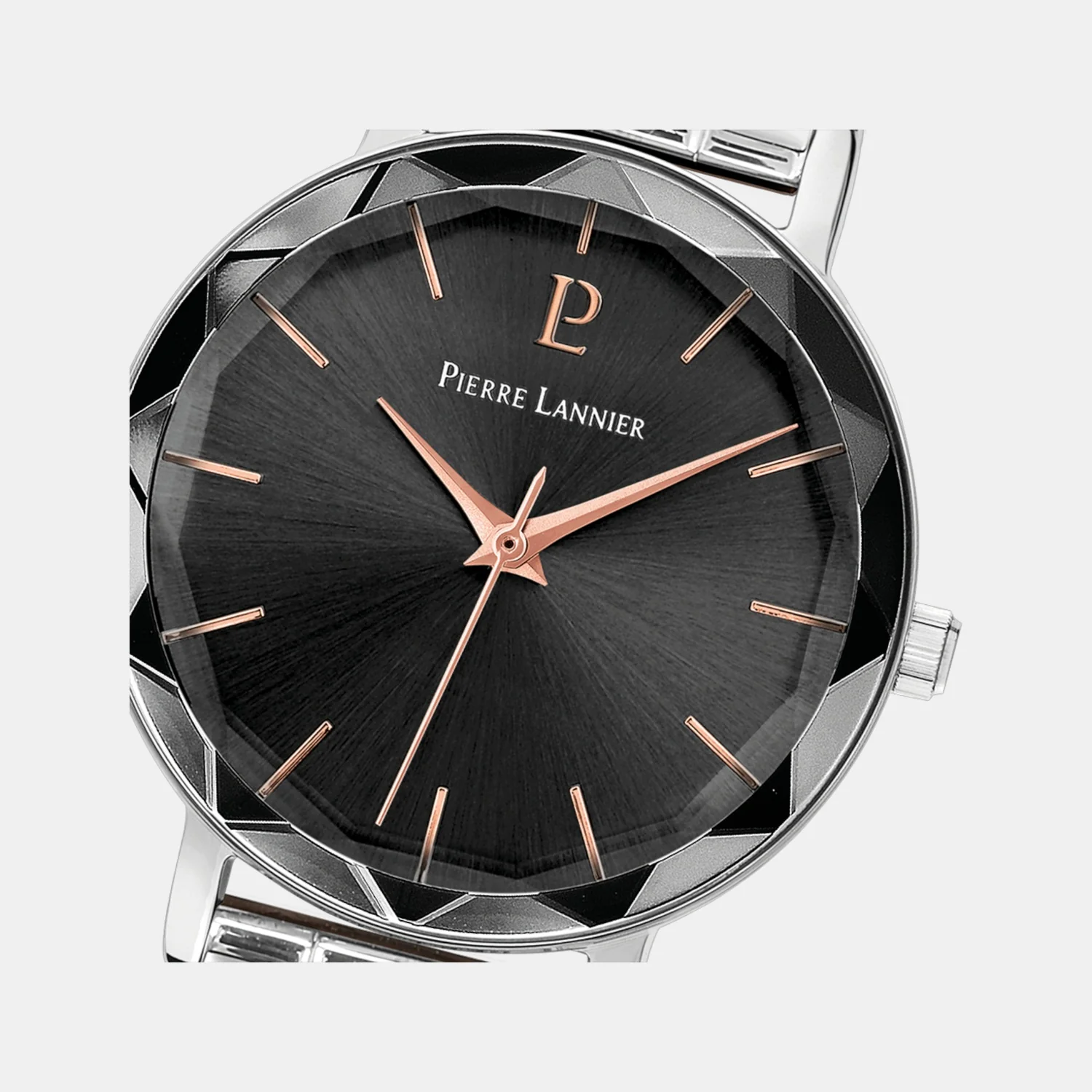 Multiples Women Quartz Black Dial Analog Stainless Steel Watch 011L631 - Image 2