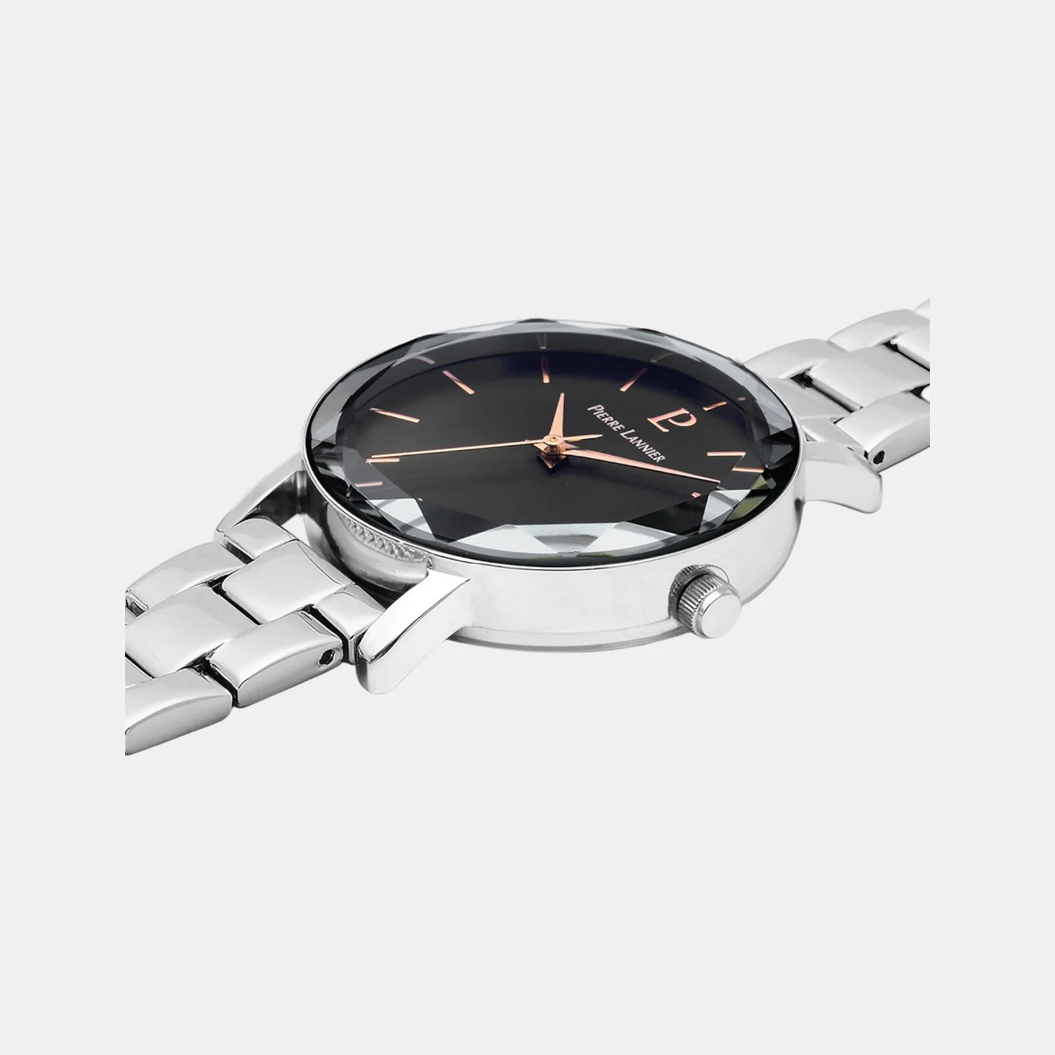 Multiples Women Quartz Black Dial Analog Stainless Steel Watch 011L631 - Image 3