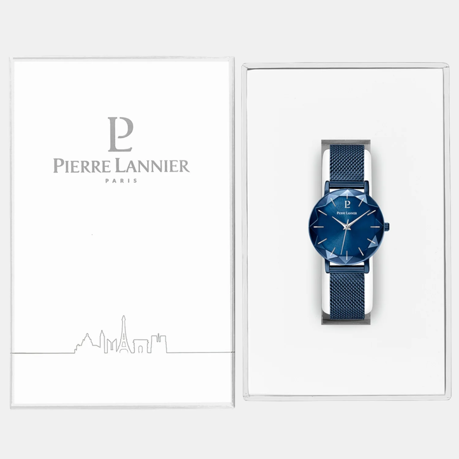 Multiples Women Quartz Blue Dial Analog Mesh Watch 010P968 - Image 5