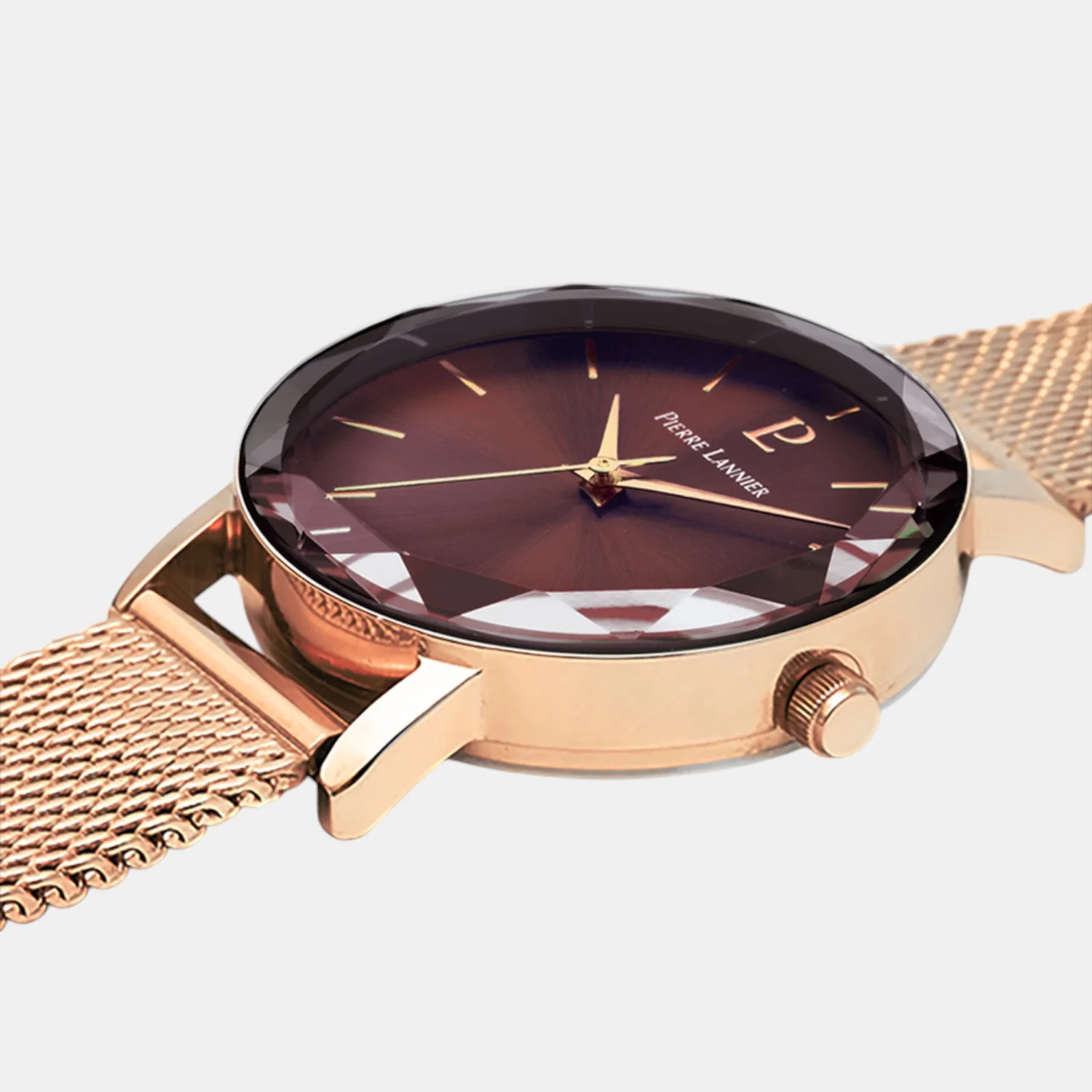 Multiples Women Quartz Brown Dial Analog Mesh Watch 010P988 - Image 4