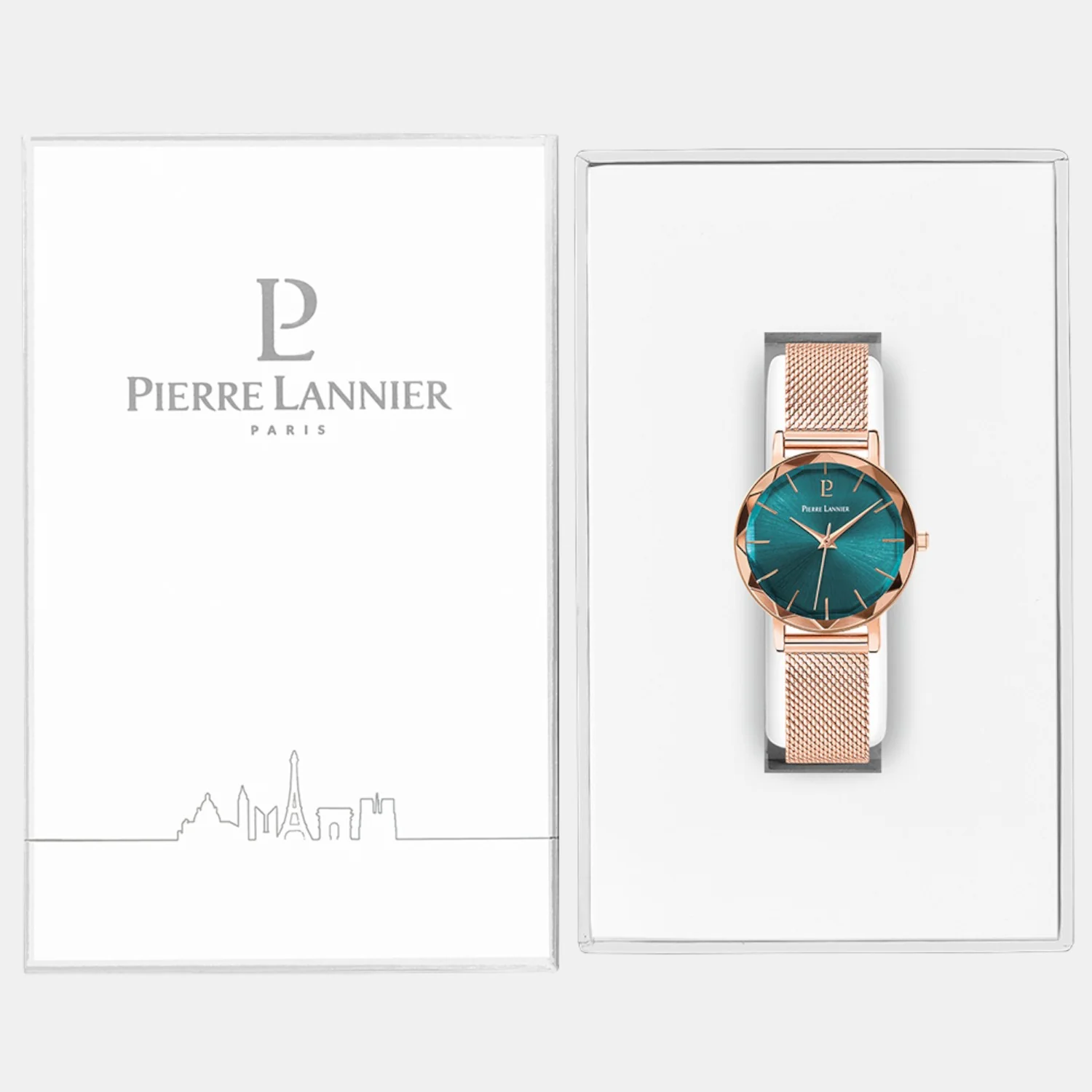 Multiples Women Quartz Green Dial Analog Mesh Watch 010P978 - Image 5