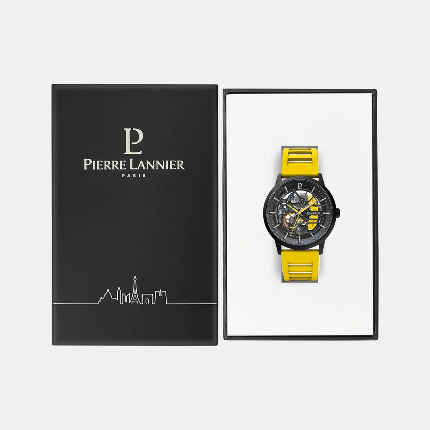 Paddock Men Automatic Black Dial Analog Rubber Watch 341A449 - Image 6