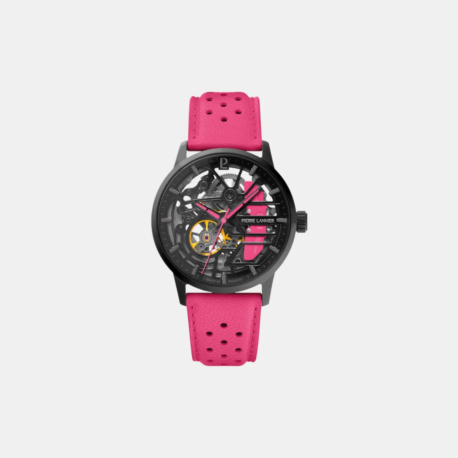 Paddock Women Automatic Black Dial Analog Leather Watch 145G895 - Image 2
