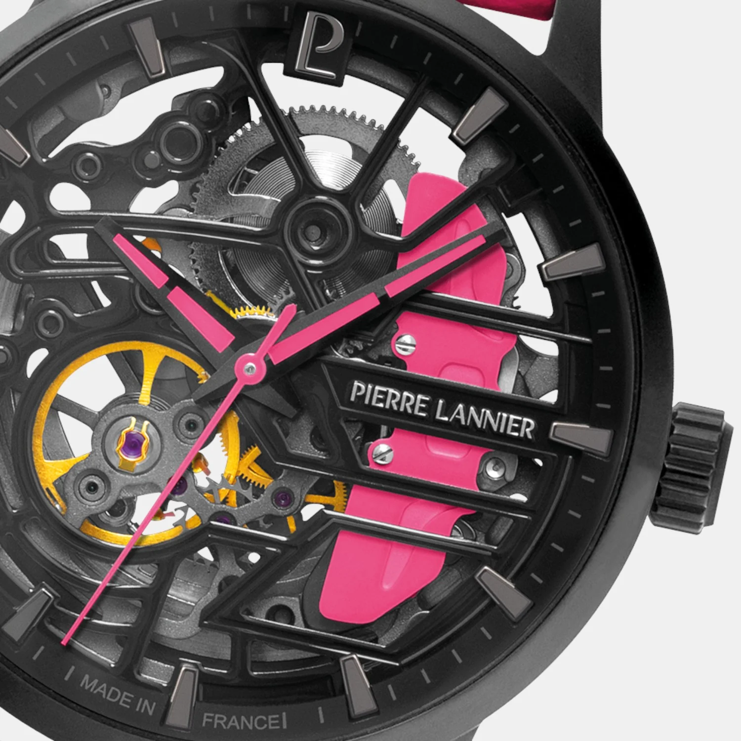 Paddock Women Automatic Black Dial Analog Leather Watch 145G895 - Image 3