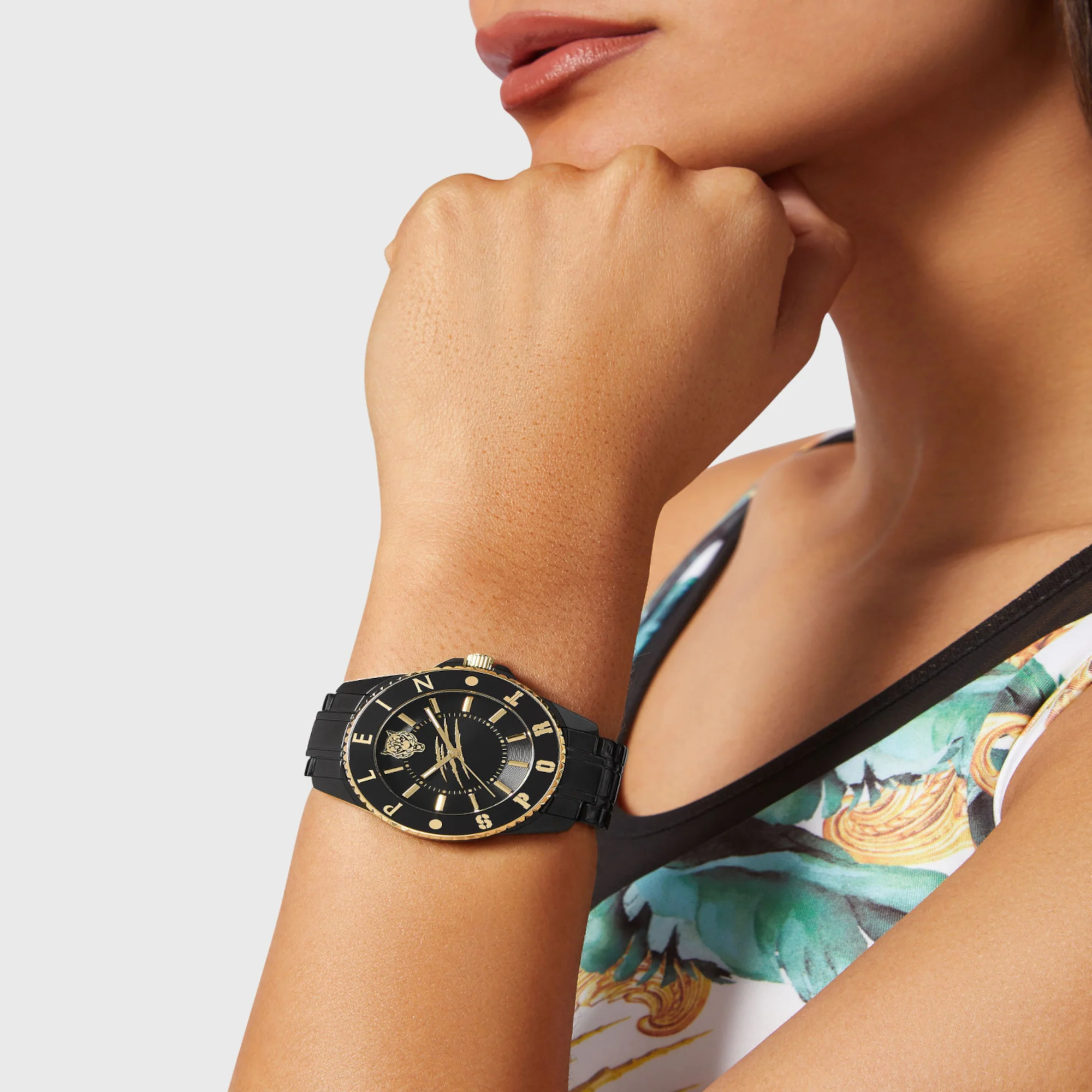 Glam Women Quartz Black Dial Analog Stainless Steel Watch PSKBA1023 - Image 4