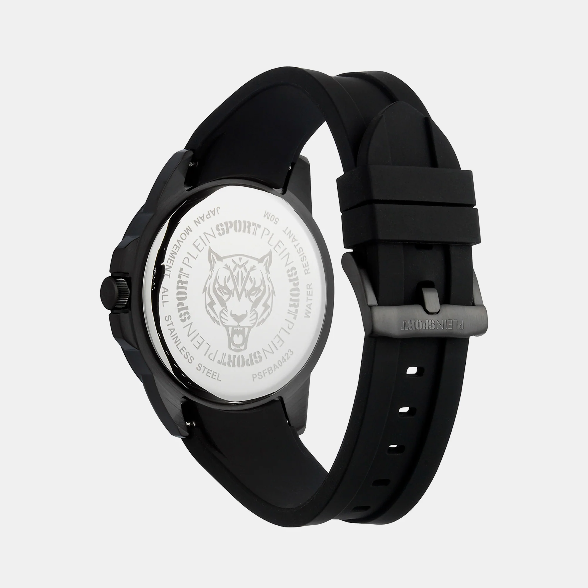Touchdown Men Quartz Black Dial Analog Silicone Watch PSFBA0423 - Image 2
