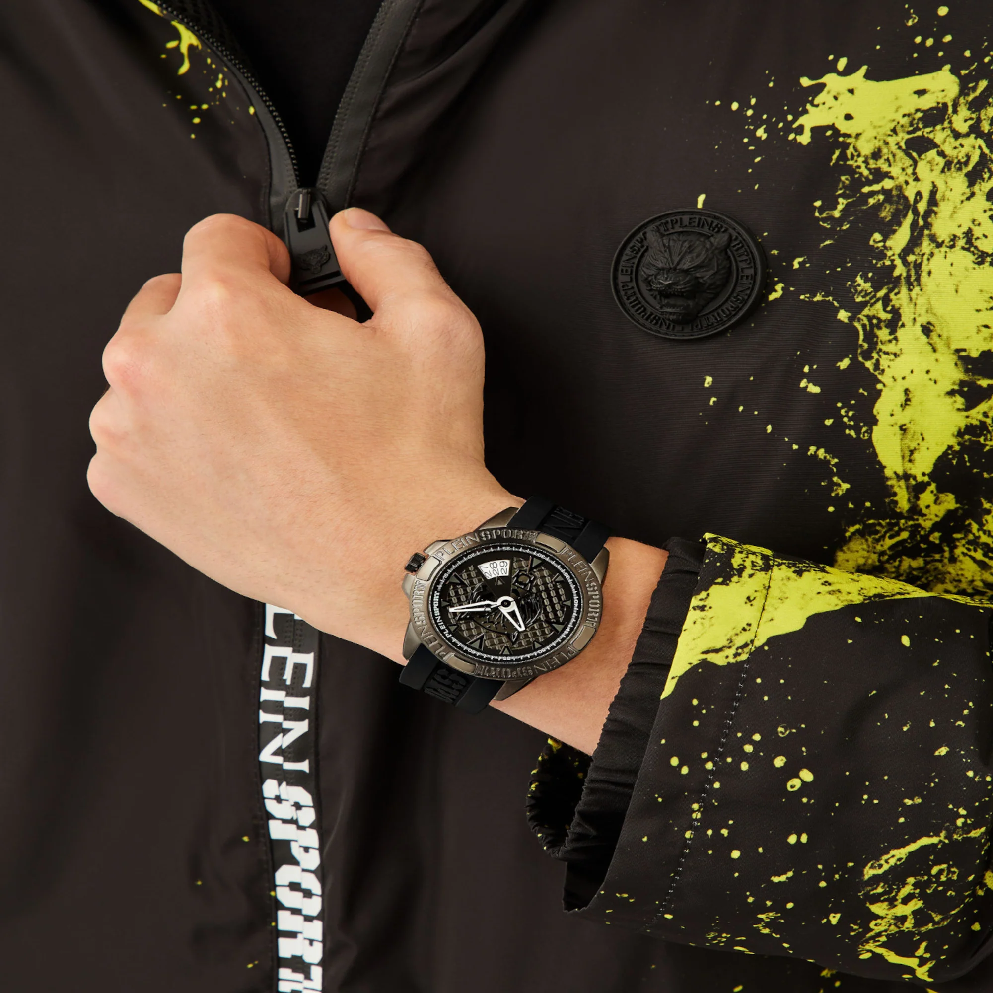Touchdown Men Quartz Black Dial Analog Silicone Watch PSFBA0823 - Image 4