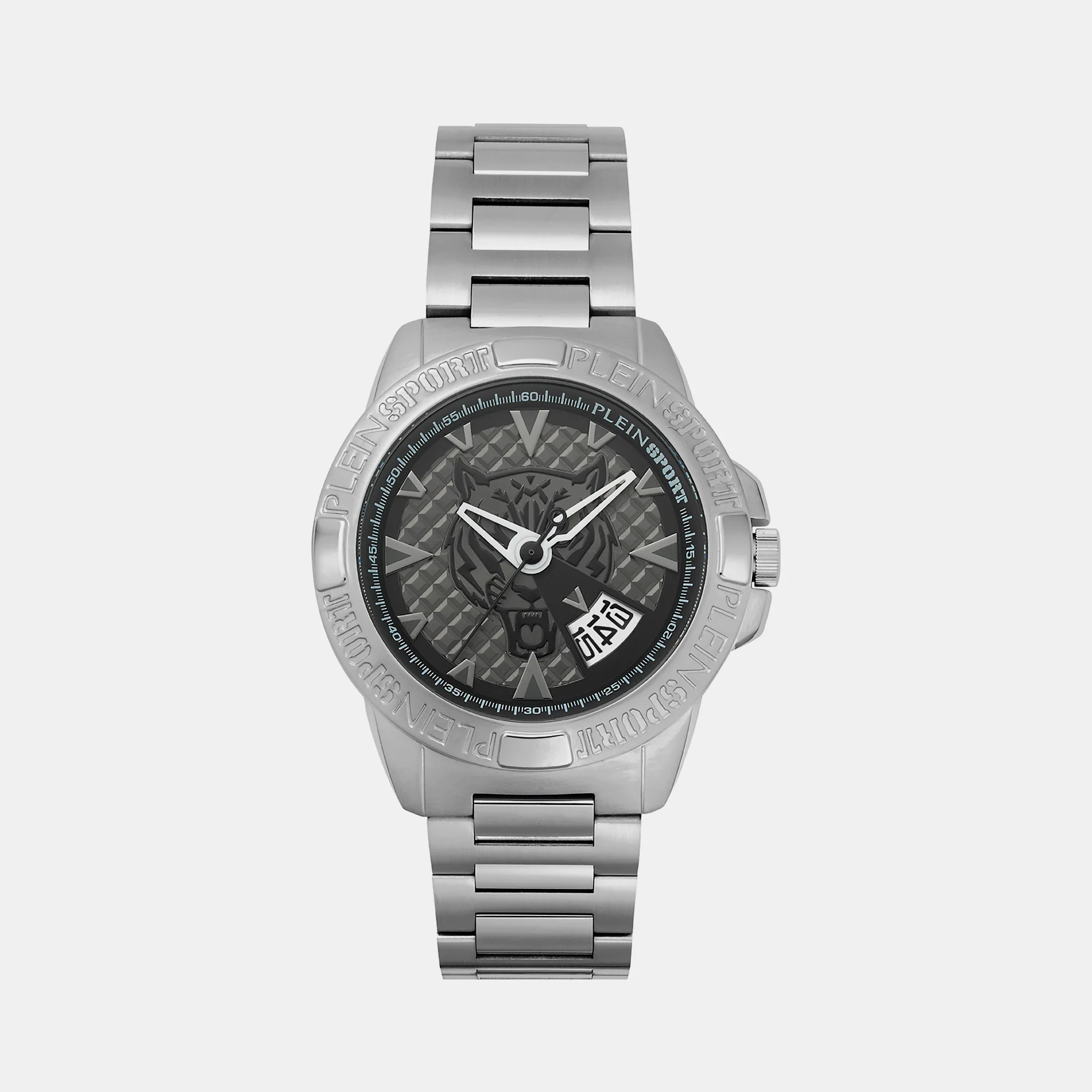 Touchdown Men Quartz Black Dial Analog Stainless Steel Watch PSFBA0923