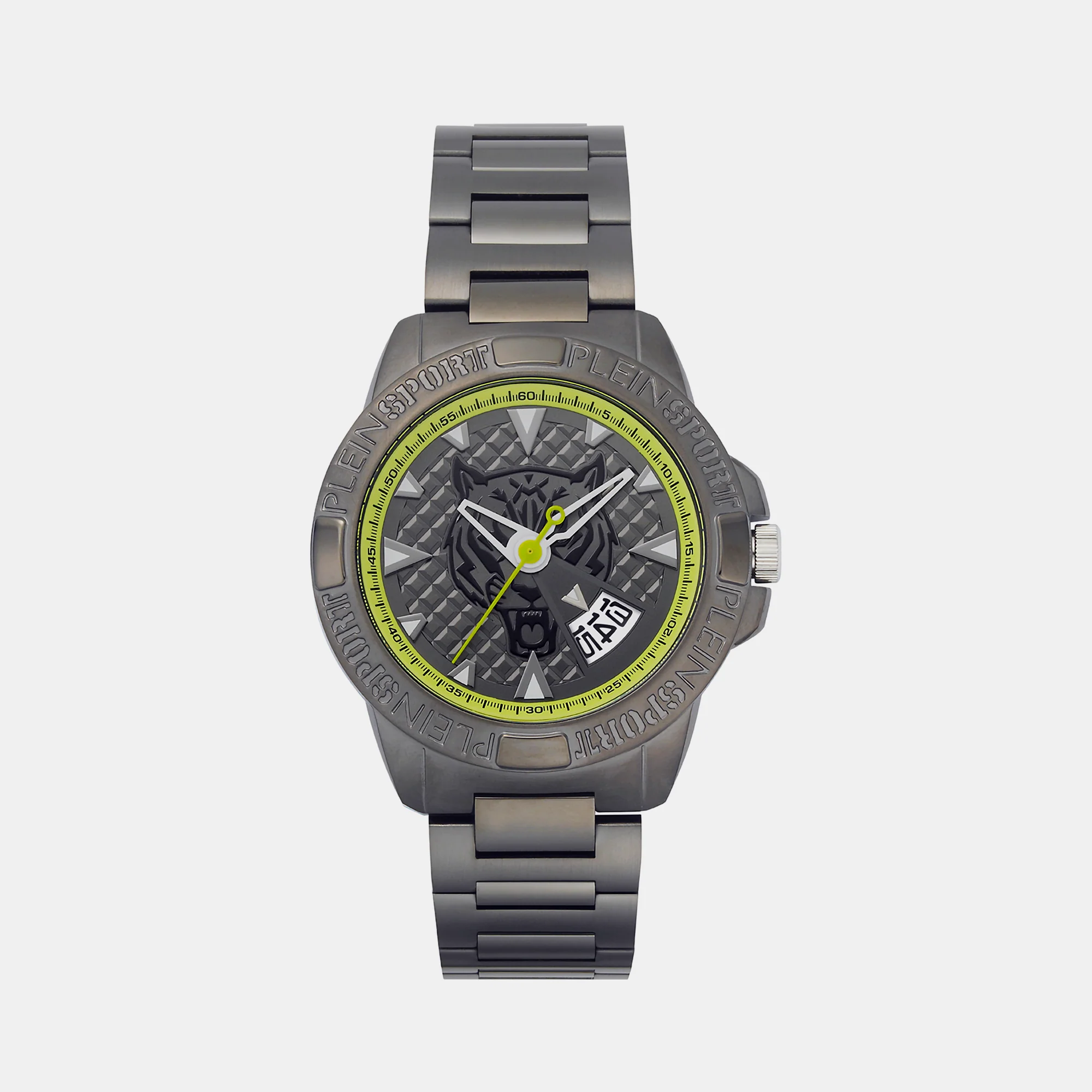 Touchdown Men Quartz Black Dial Analog Stainless Steel Watch PSFBA1023