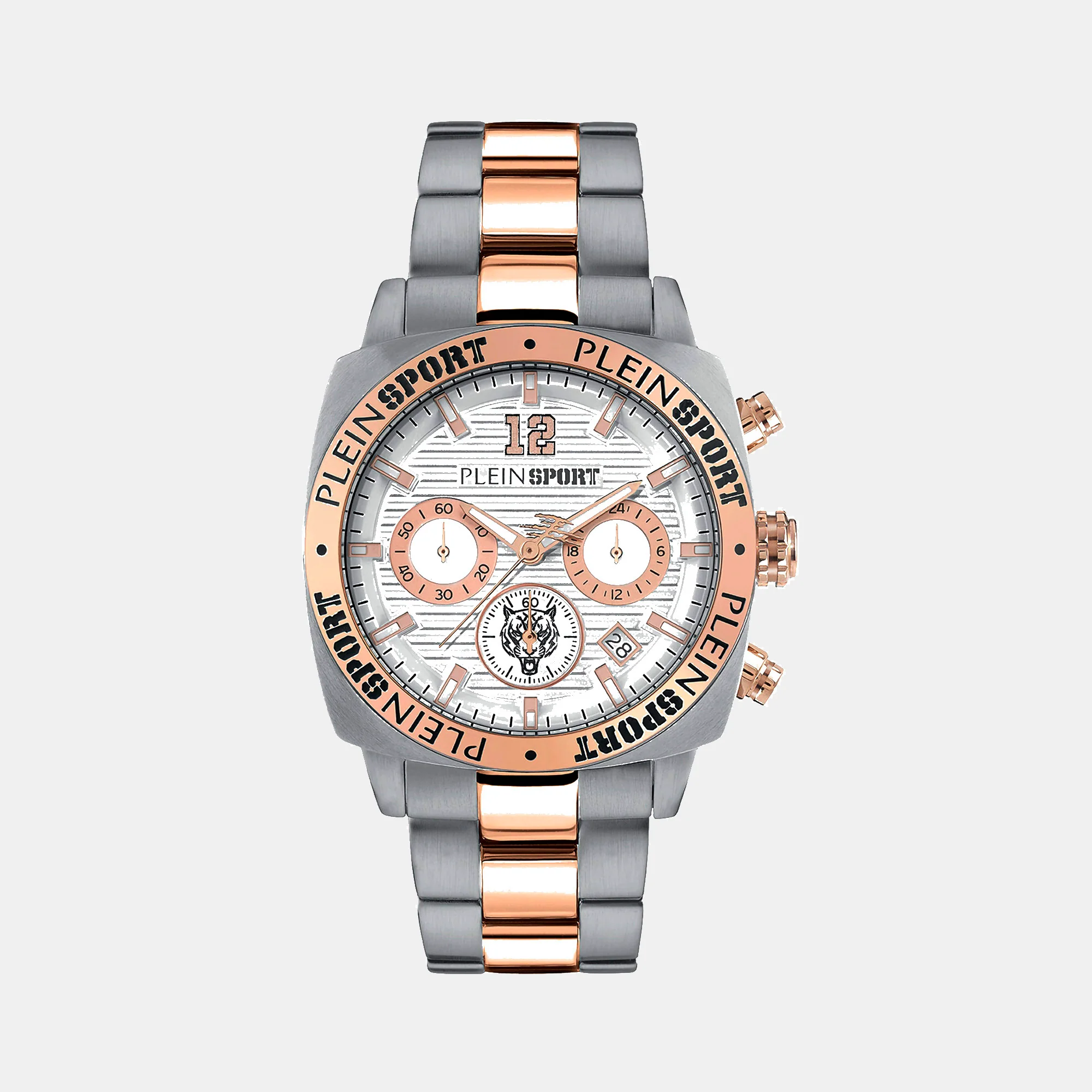 Wildcat Men Quartz White Dial Chronograph Stainless Steel Watch PSGBA1423