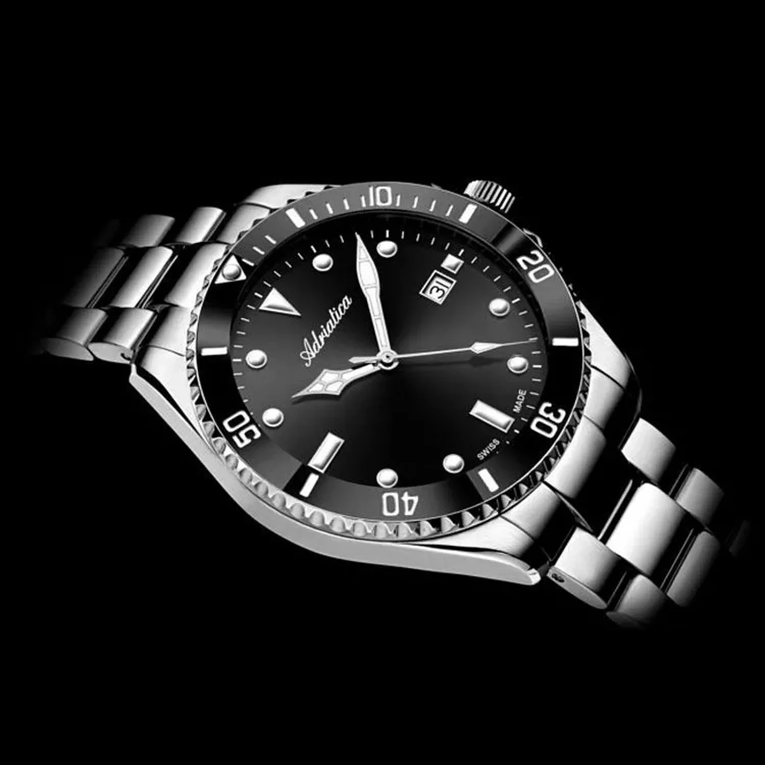 Premiere Men Quartz Black Dial Analog Stainless Steel Watch A8347.Y194Q - Image 4
