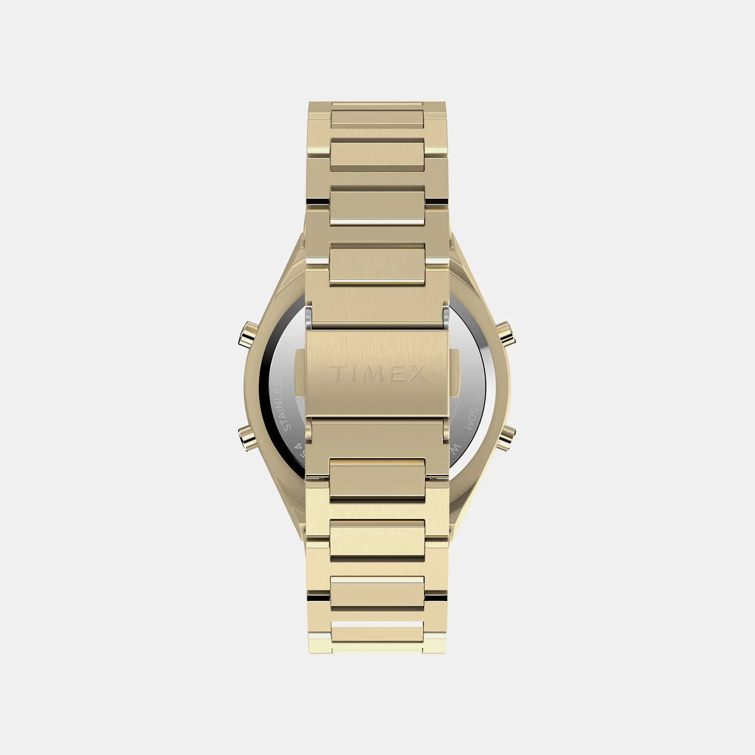 Q Timex Men Quartz Grey Dial Digital Stainless Steel Watch TW2Y09700UJ - Image 5