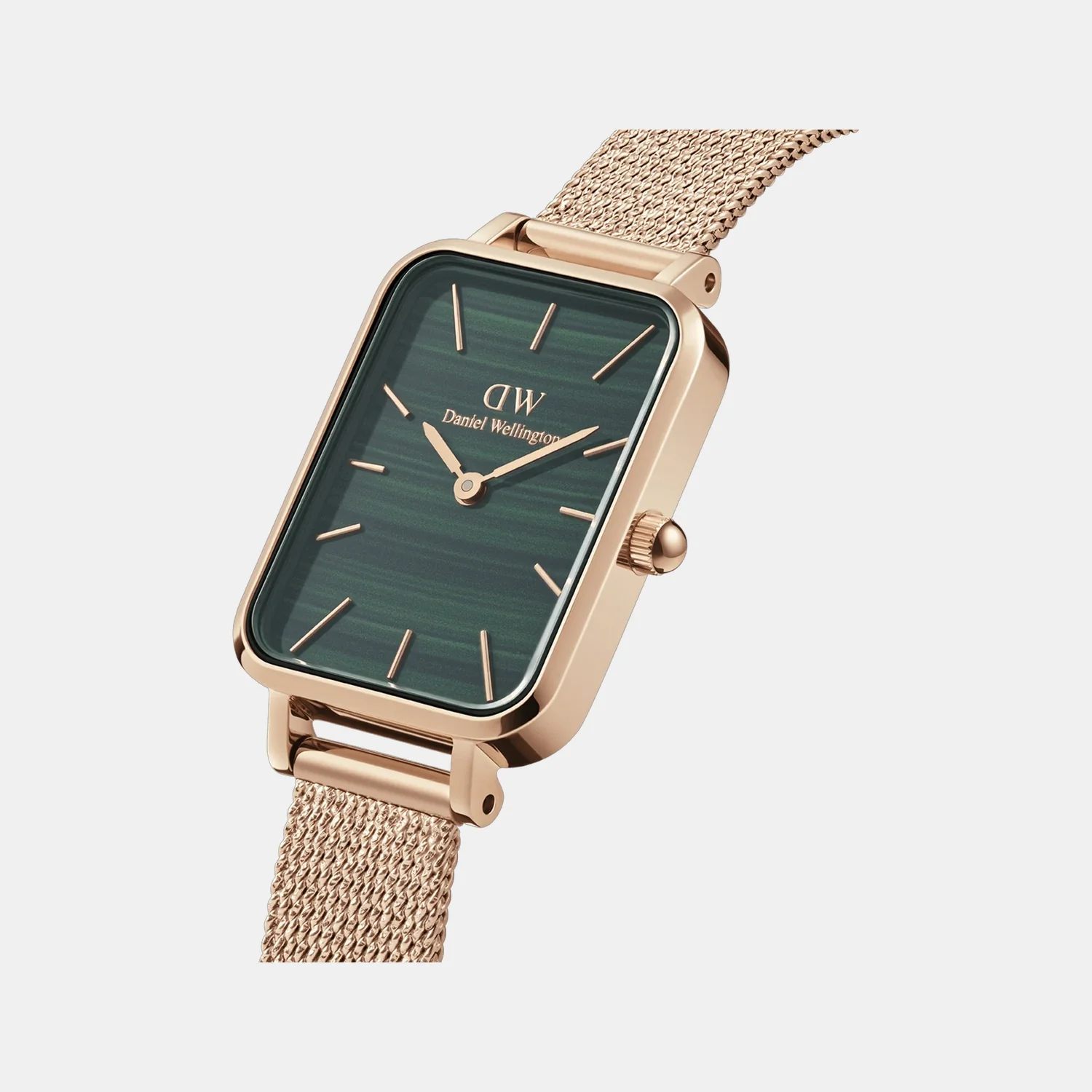Women Quartz Green Dial Analog Mesh Watch DW00100437K - Image 2