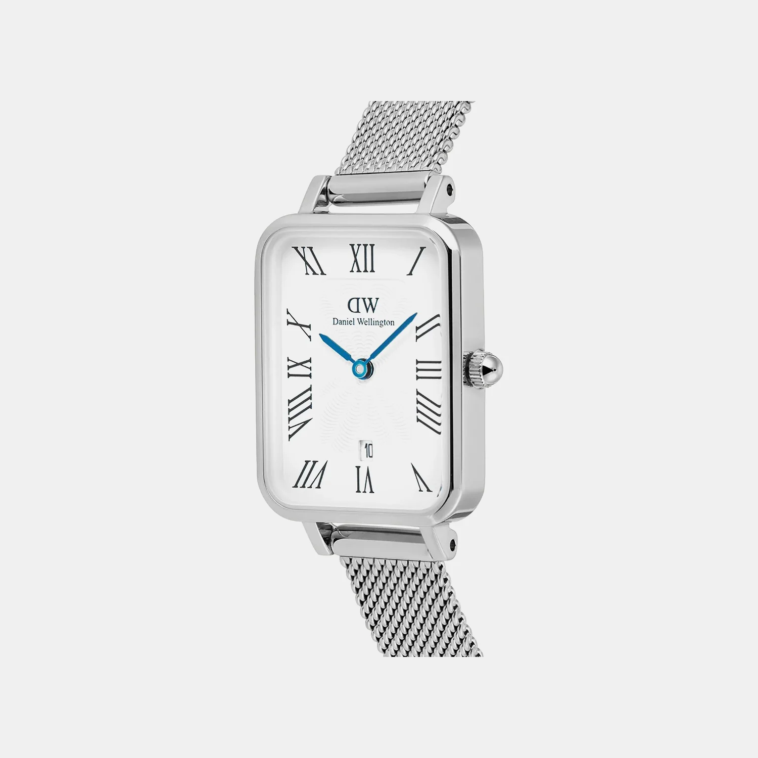 Quadro Women Quartz Silver Dial Analog Mesh Watch DW00100863 - Image 2