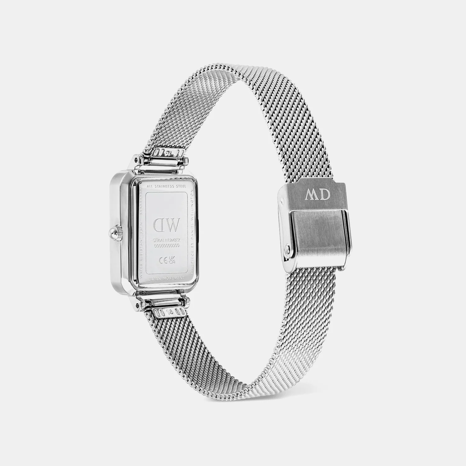 Quadro Women Quartz Silver Dial Analog Mesh Watch DW00100863 - Image 5