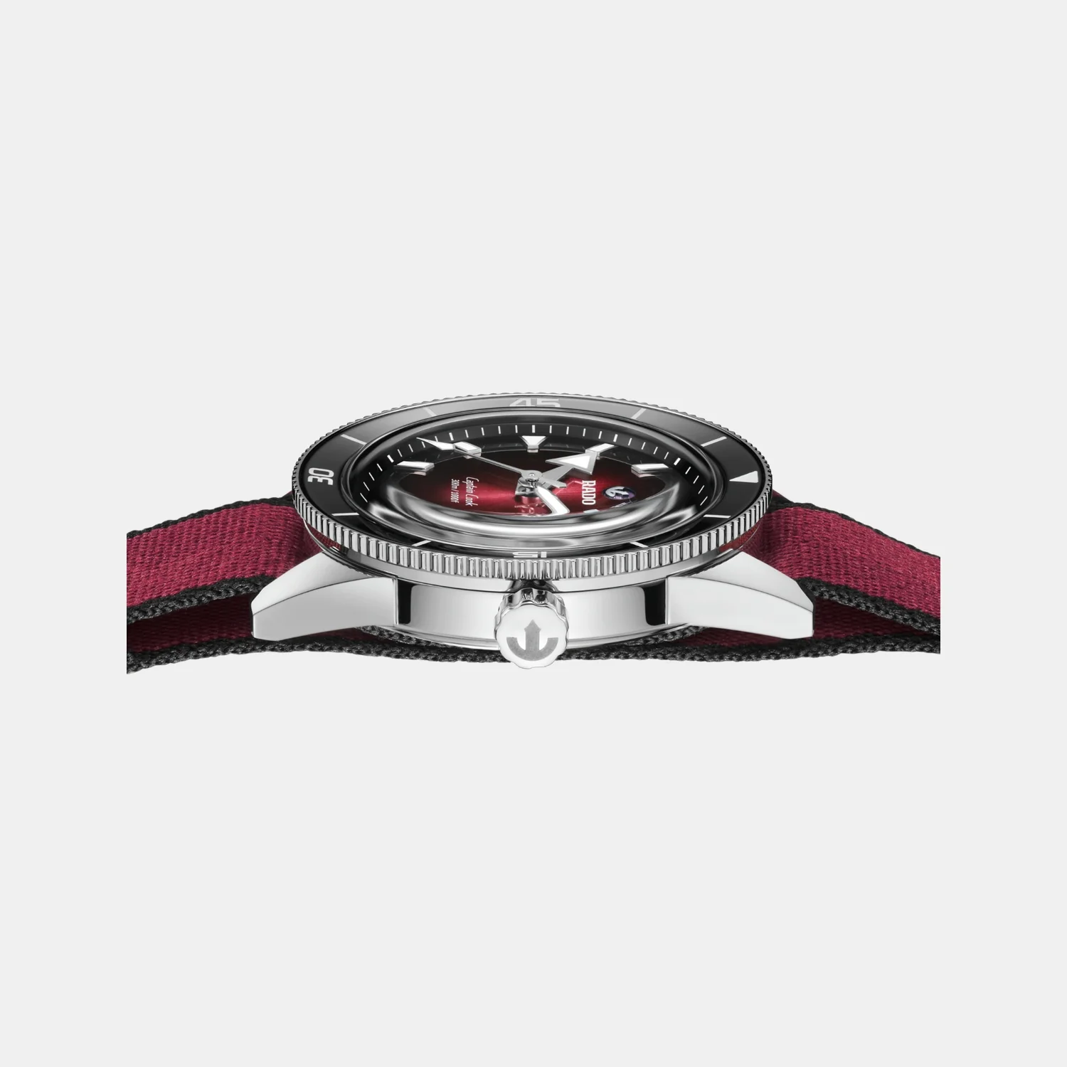 Captain Cook Men Automatic Black Burgundy Gradient Dial Analog Stainless Steel Watch R32223408 - Image 13
