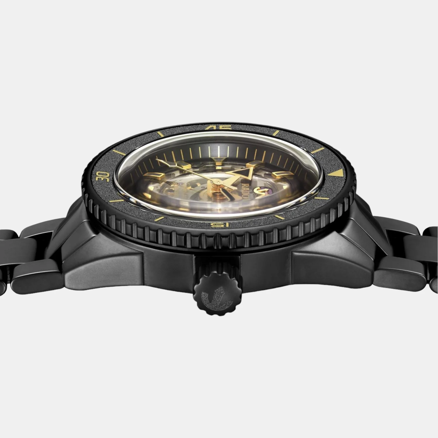Captain Cook Men Automatic Black Dial Analog Ceramic Watch R32147162 - Image 3