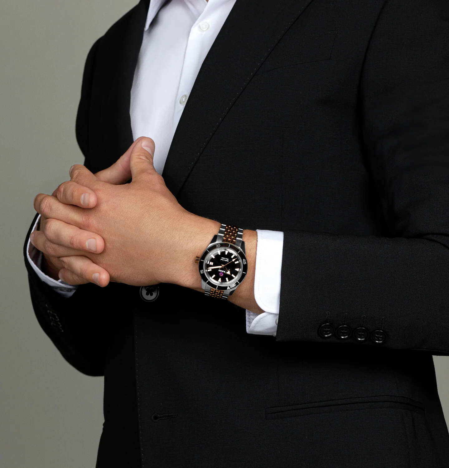 Captain Cook Men Automatic Black Dial Analog Stainless Steel Watch R32137153 - Image 5