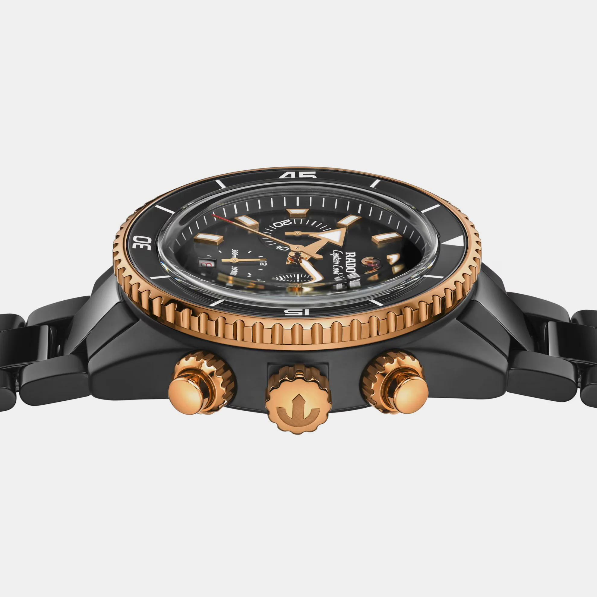 Captain Cook Men Automatic Black Dial Chronograph Ceramic Watch R32190153 - Image 2