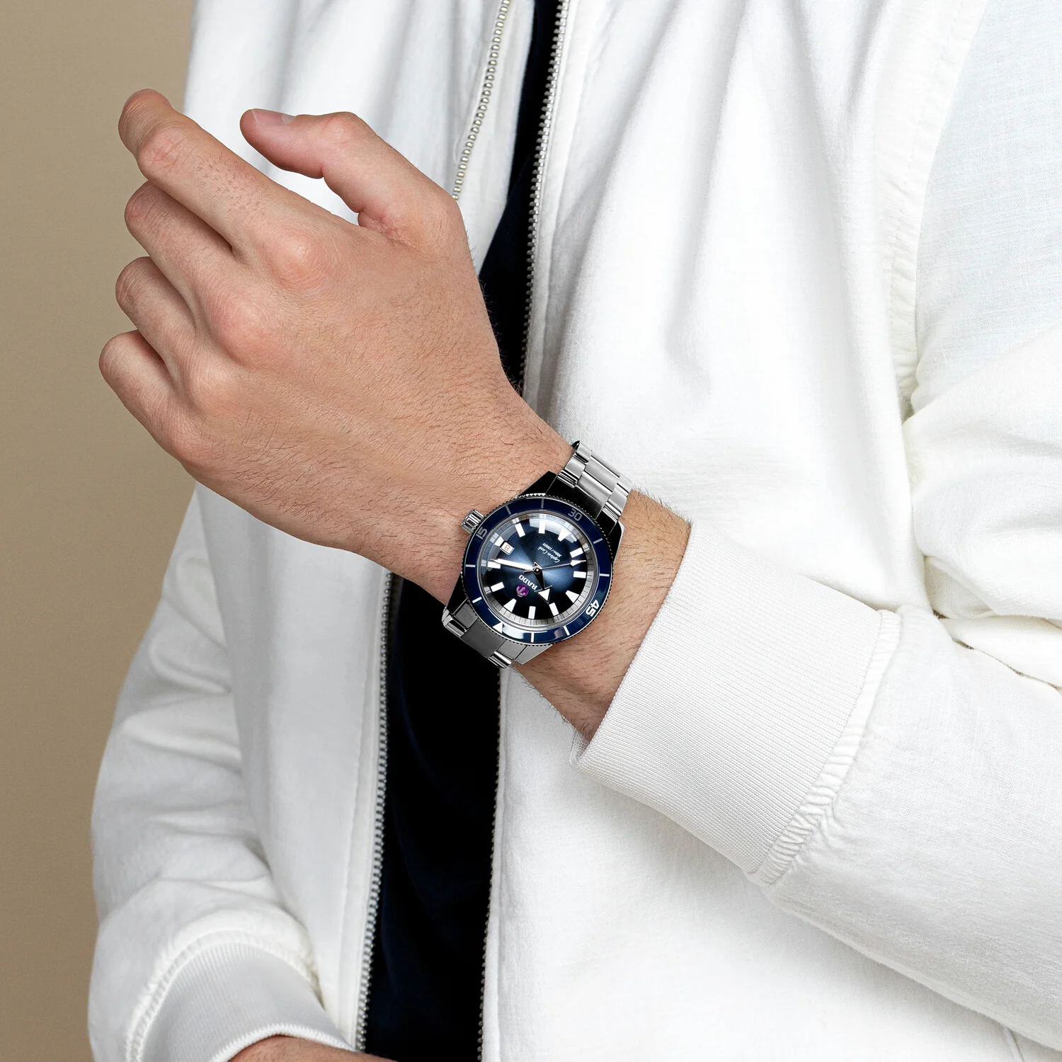 Captain Cook Men Automatic Blue Dial Analog Stainless Steel Watch R32105203 - Image 4