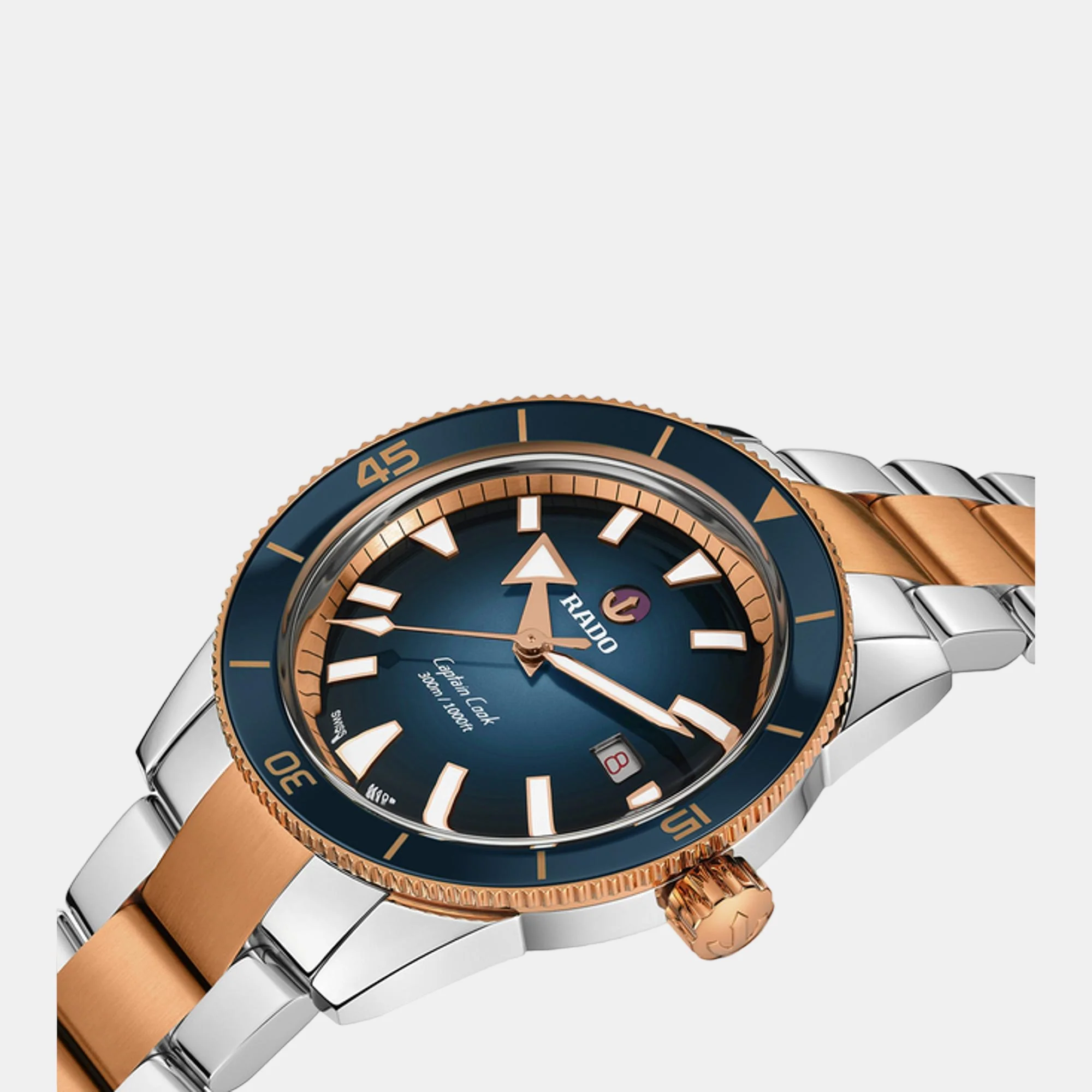 Captain Cook Men Automatic Blue Dial Analog Stainless Steel Watch R32137203 - Image 2
