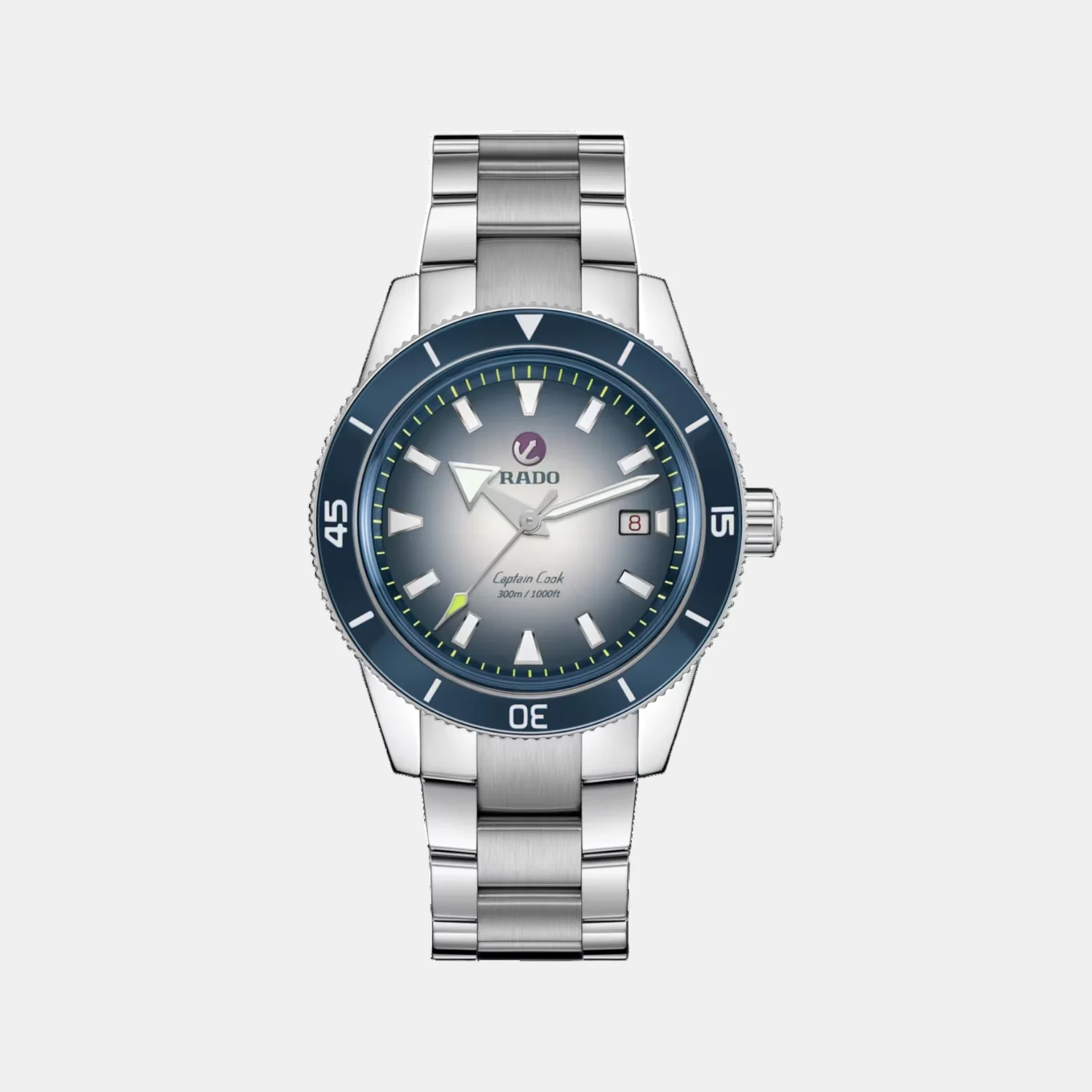 Captain Cook Men Automatic Blue & White Dial Analog Stainless Steel Watch R32154208 - Image 2