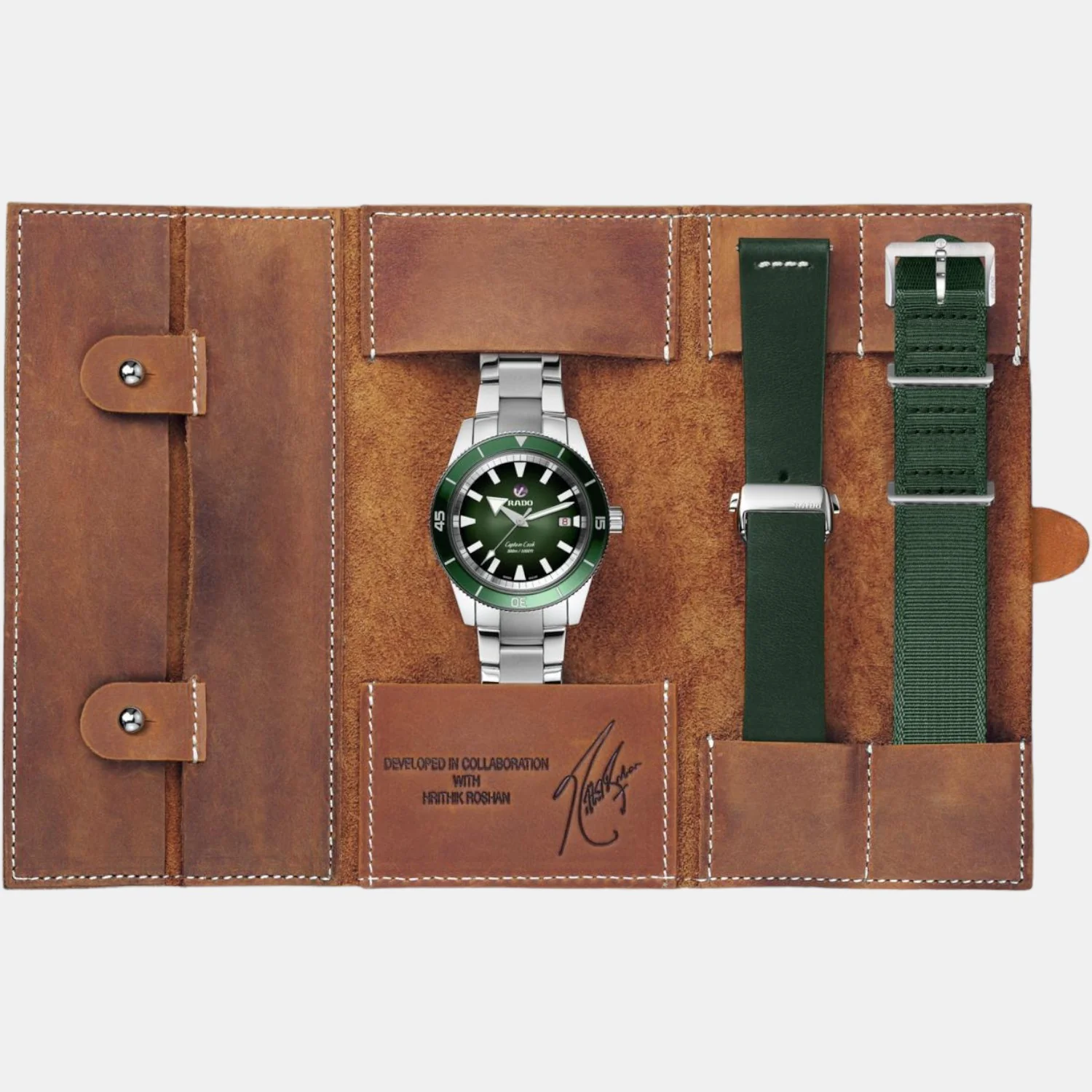 Captain Cook Men Automatic Green Dial Analog Stainless Steel Watch R32105319 - Image 5