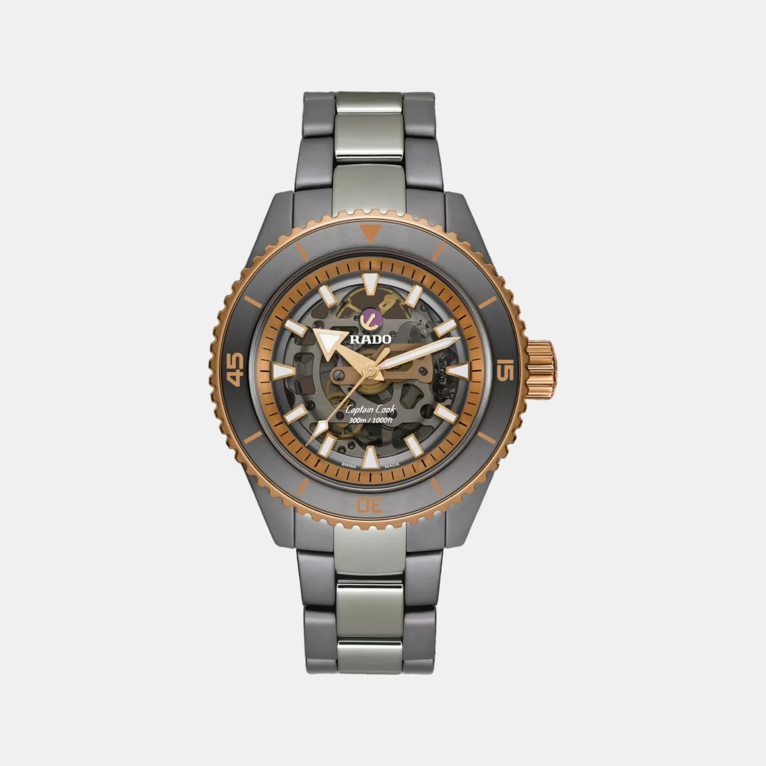 Captain Cook Men Automatic Grey Dial Analog Ceramic Watch R32148162