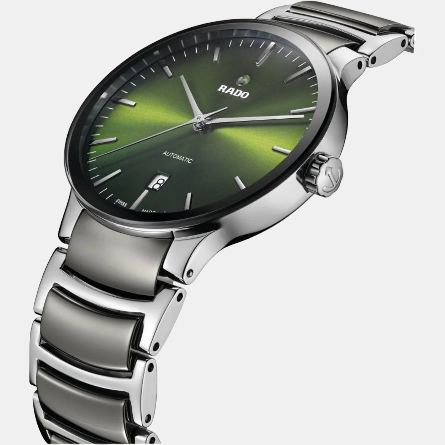 Centrix Men Automatic Green Dial Analog Stainless Steel Watch R30010312 - Image 4