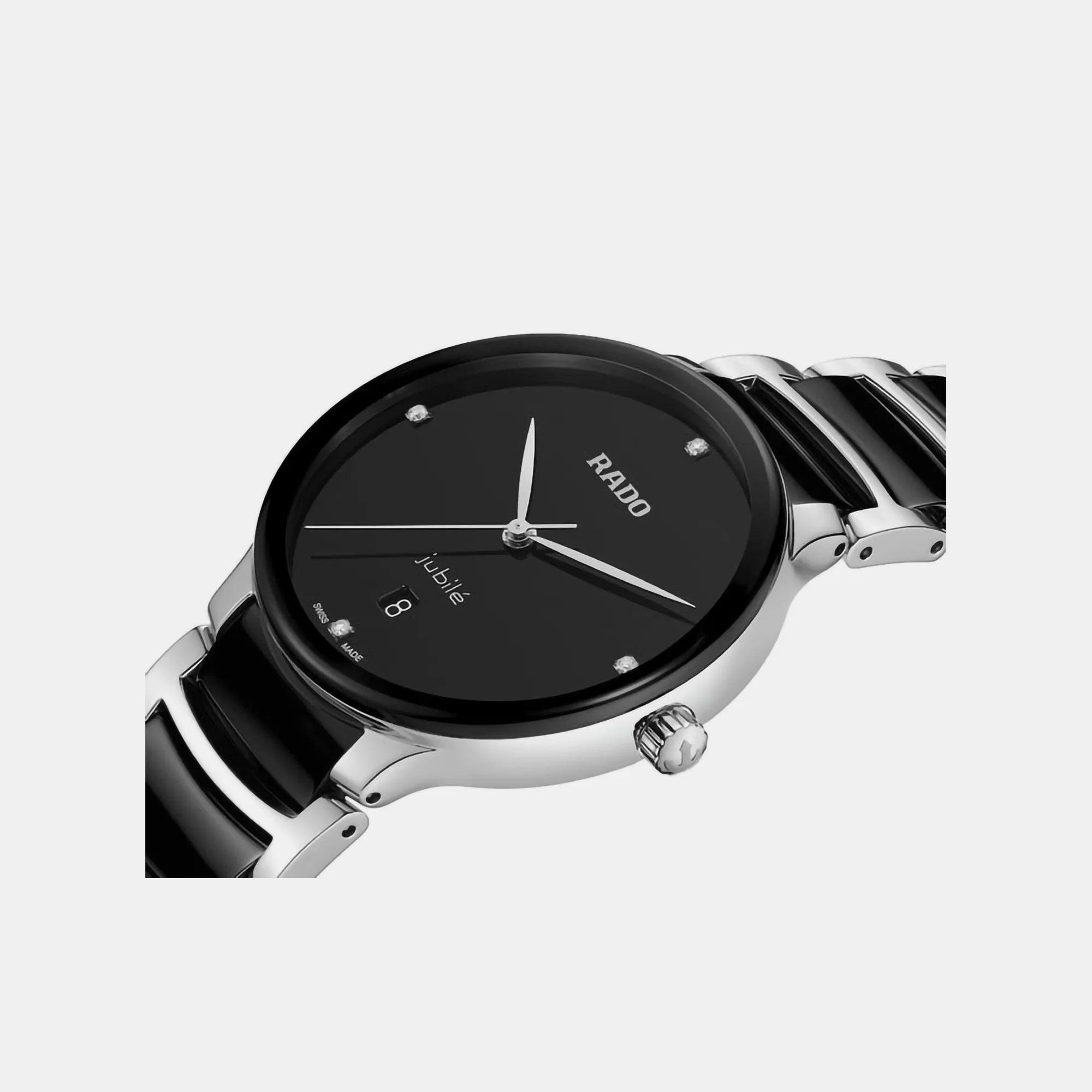 Centrix Unisex Quartz Black Dial Analog Ceramic Watch R30021712 - Image 4
