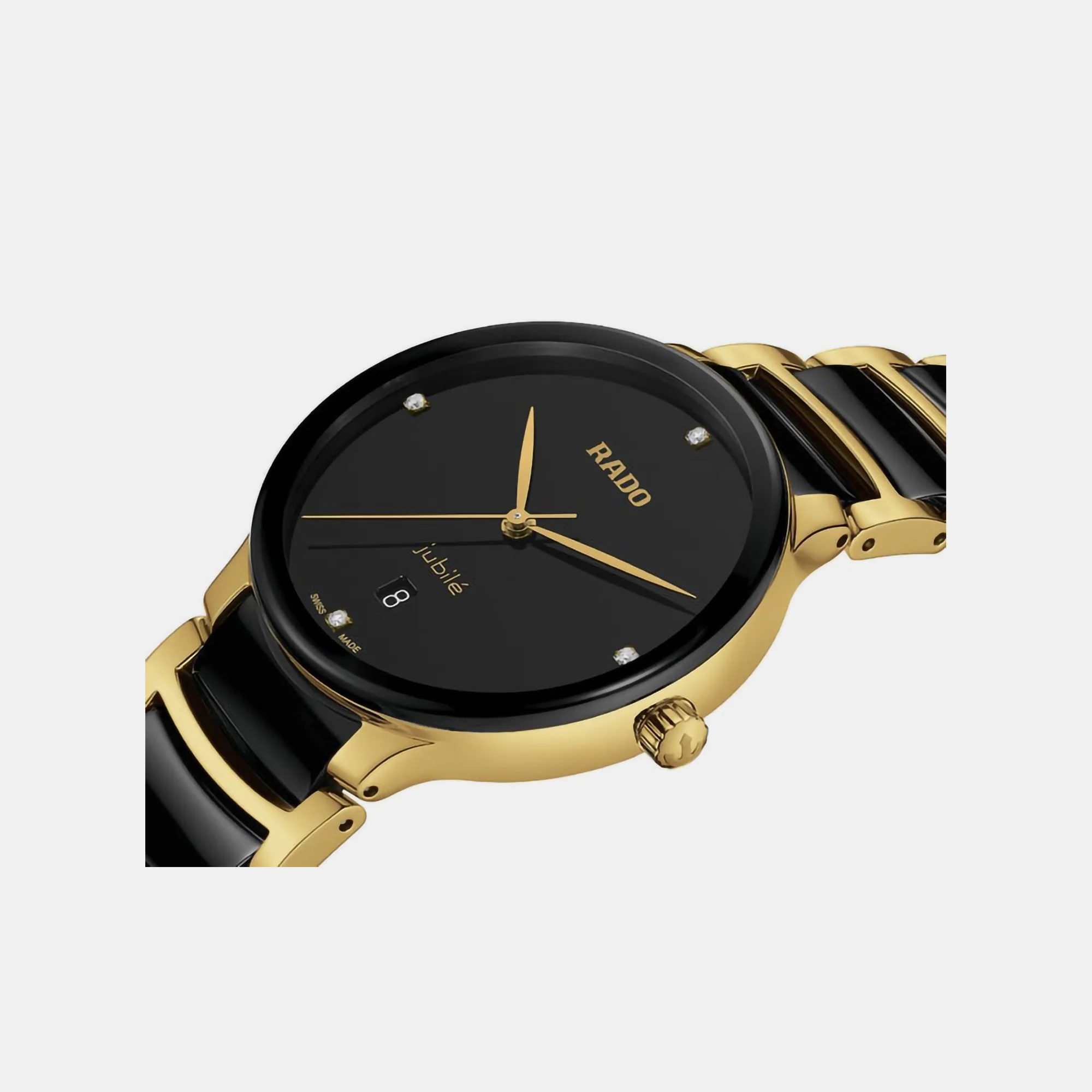 Centrix Unisex Quartz Black Dial Analog Ceramic Watch R30022712 - Image 3