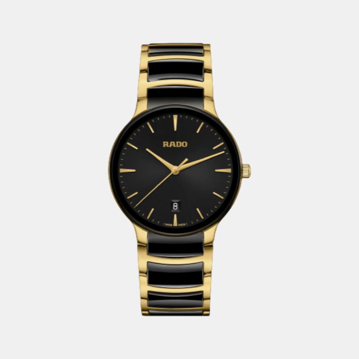 Centrix Unisex Quartz Black Dial Chronograph Ceramic Watch R30022152