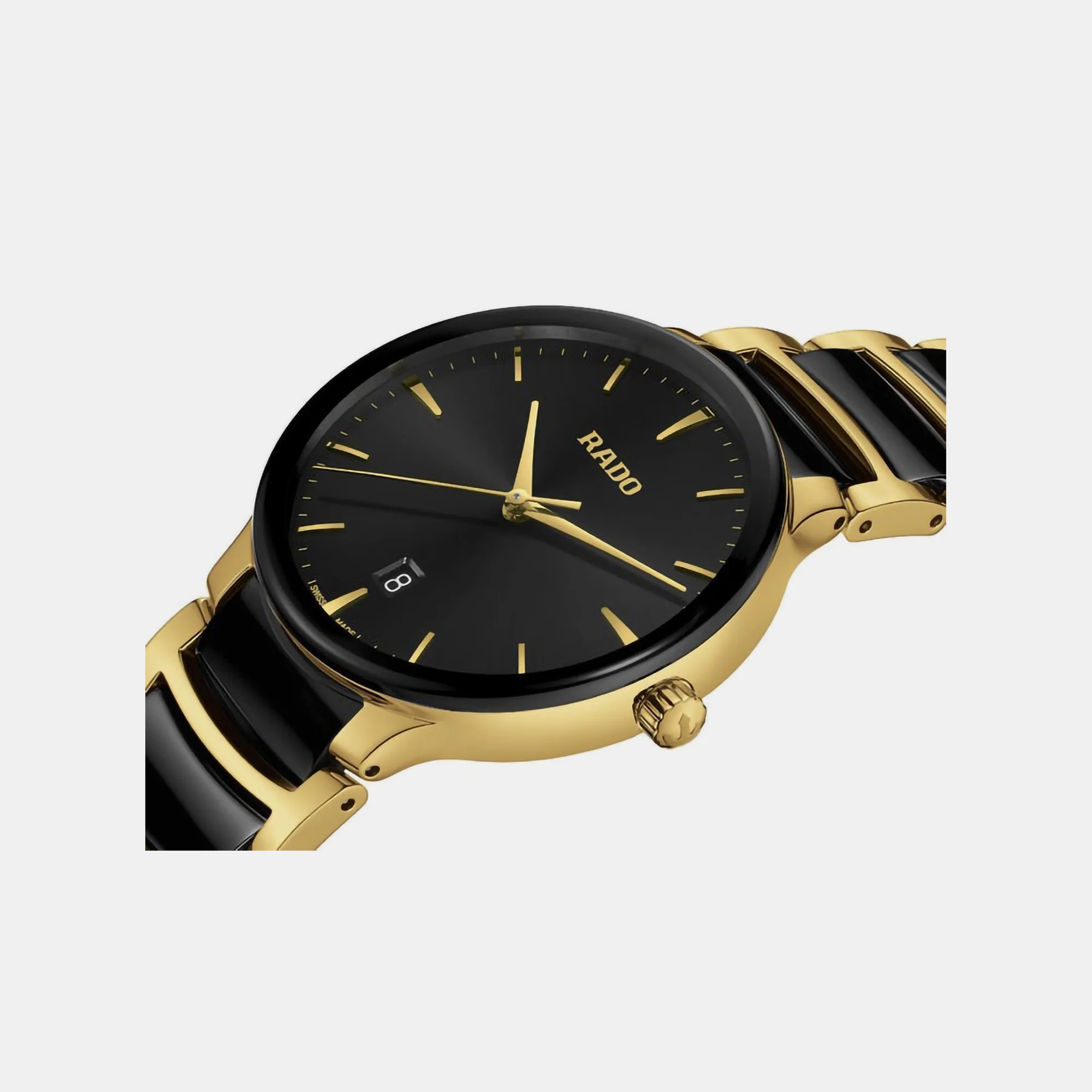 Centrix Unisex Quartz Black Dial Chronograph Ceramic Watch R30022152 - Image 3