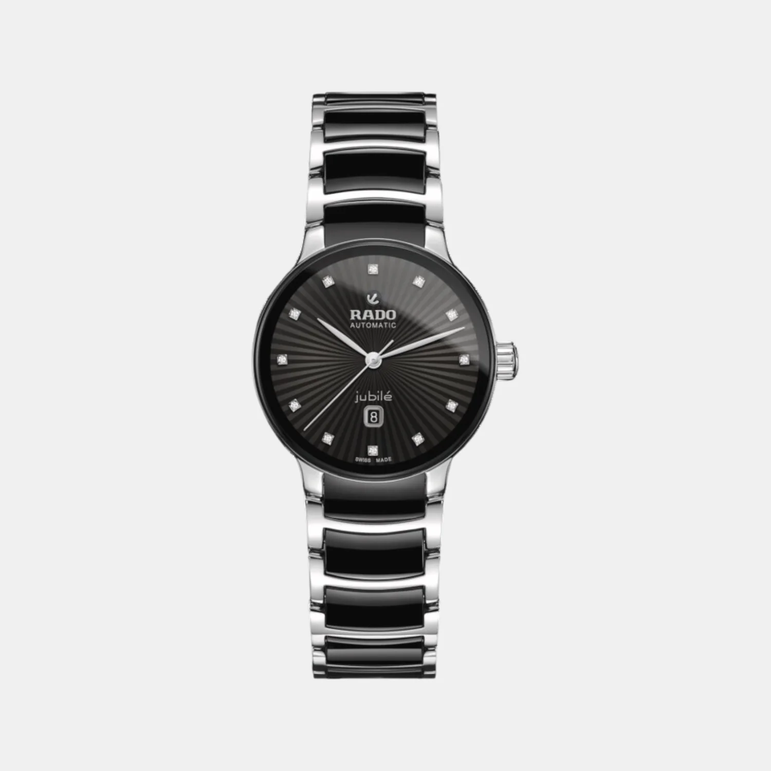 Centrix Women Automatic Black Dial Analog Ceramic Watch R30020742