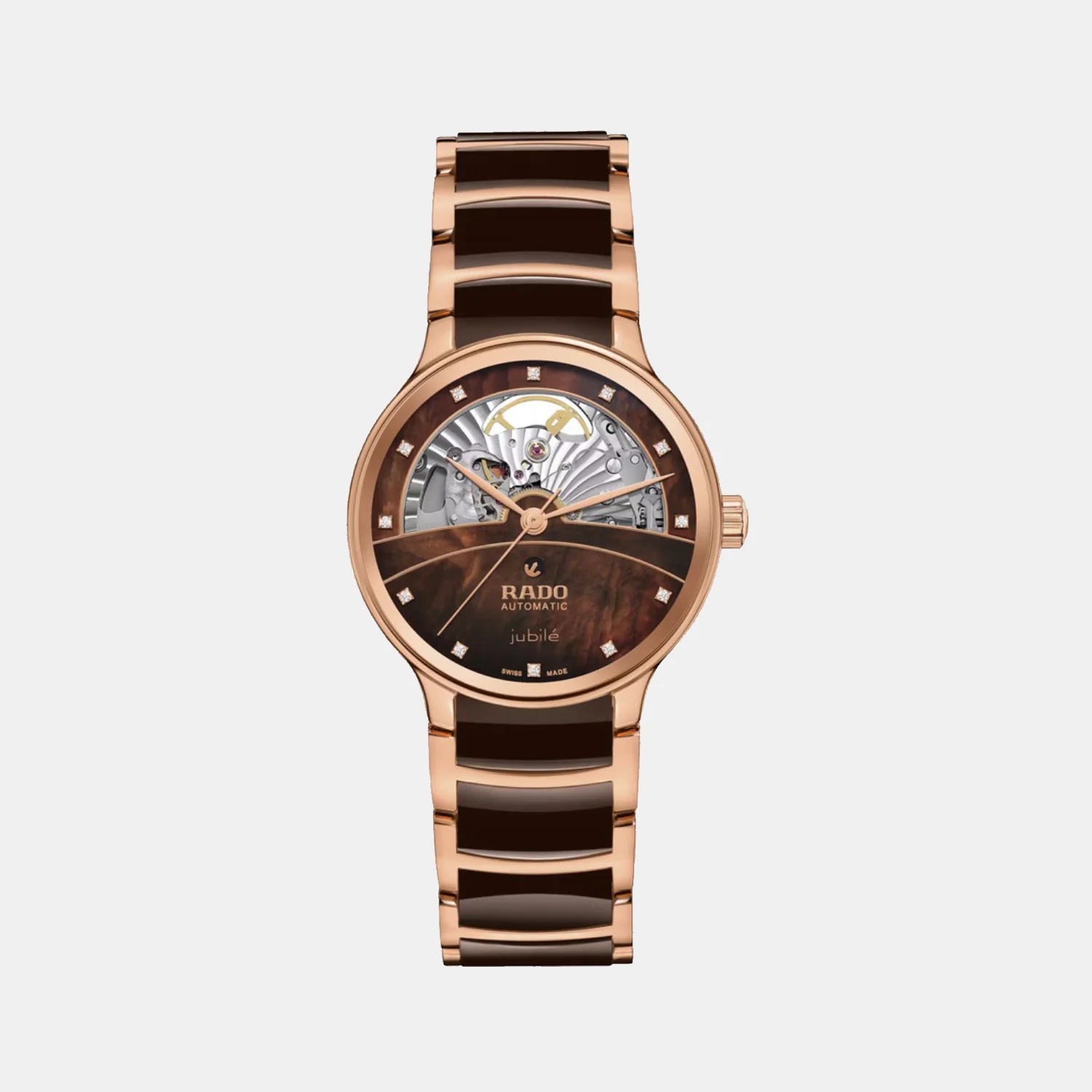 Centrix Women Automatic Brown Dial Analog Stainless Steel Watch R30029902