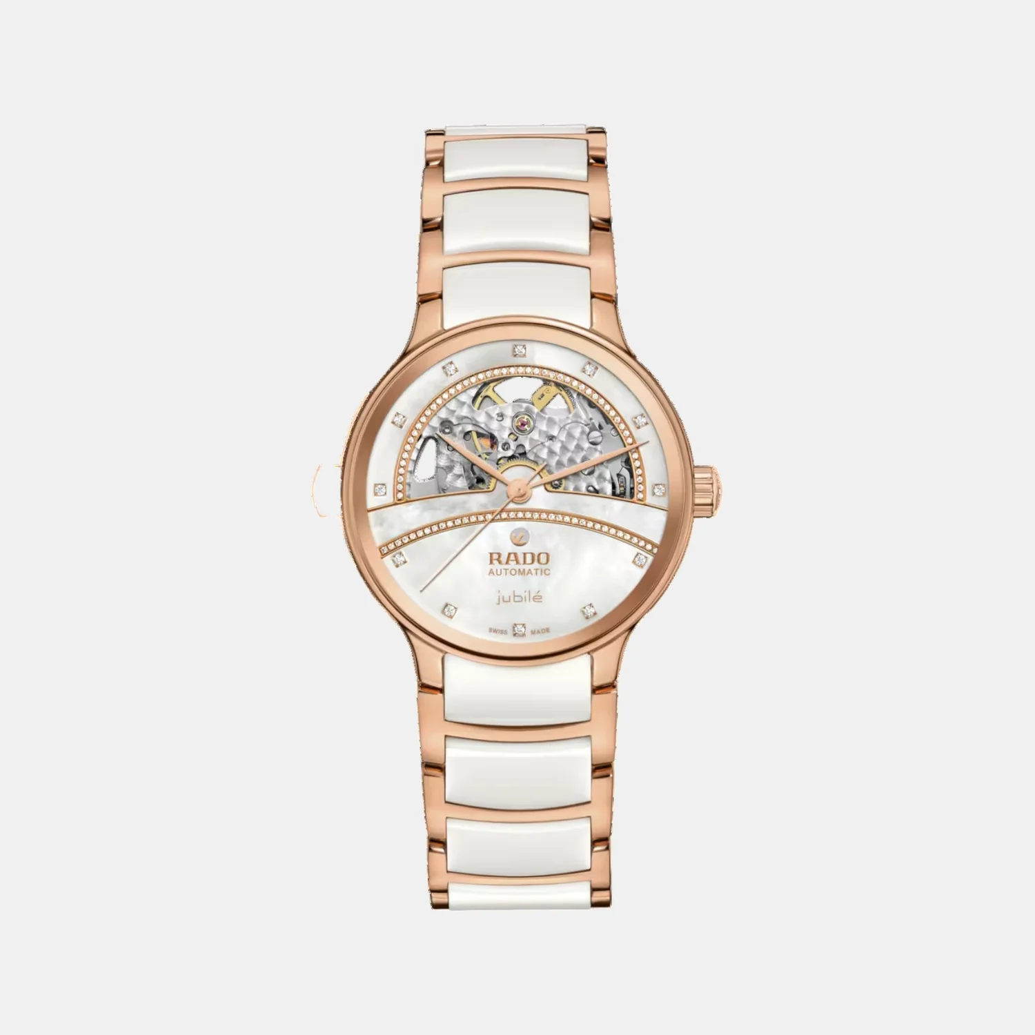 Centrix Women Automatic White Dial Analog Ceramic Watch R30029932 - Image 2