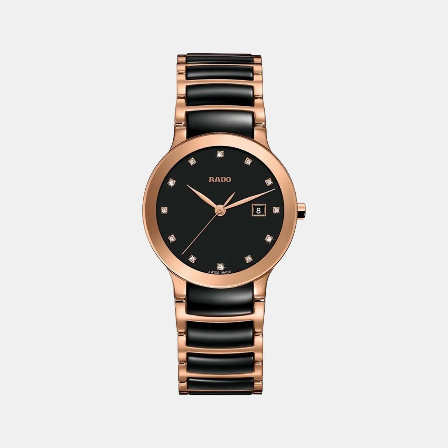 Centrix Women Quartz Black Dial Analog Stainless Steel Watch R30555732
