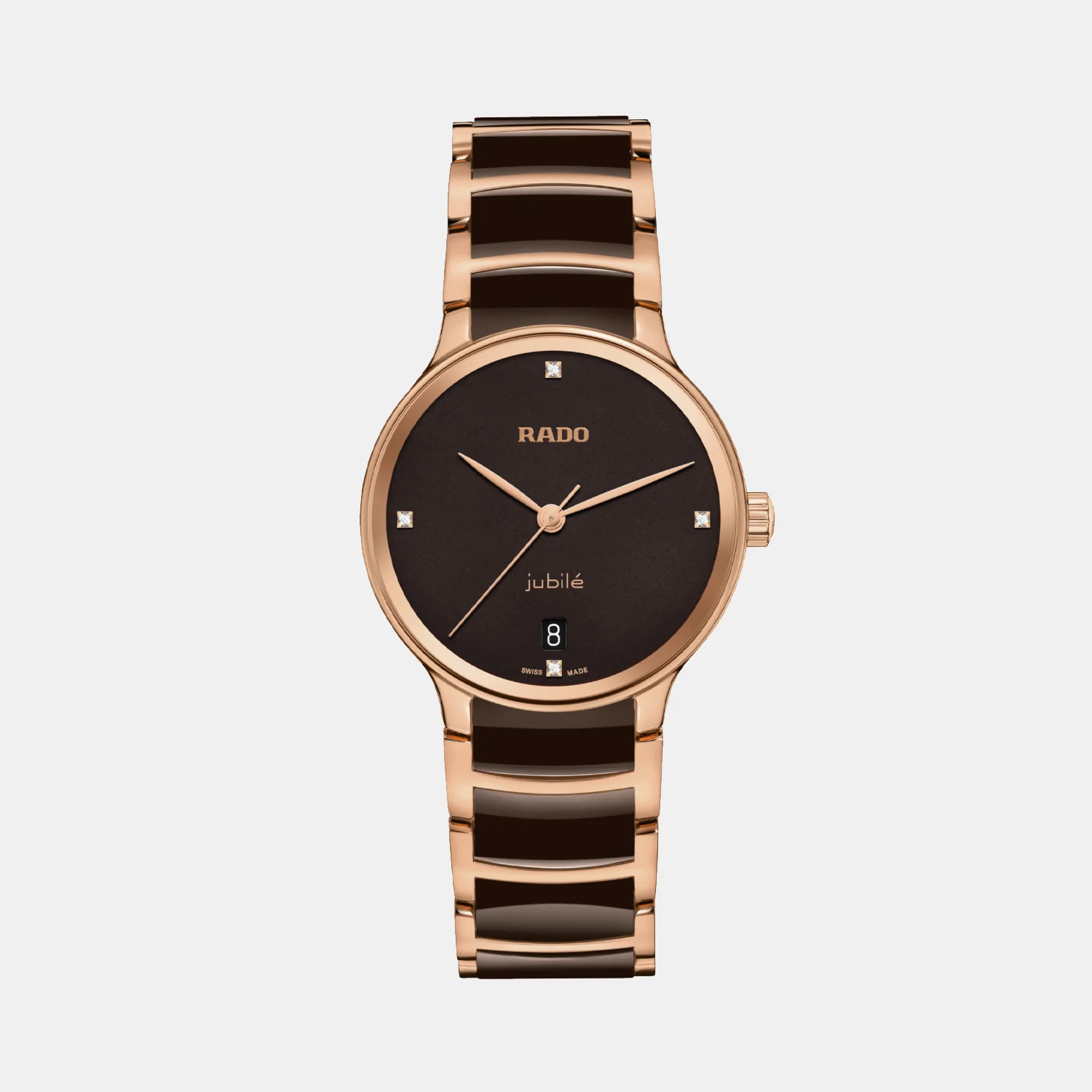 Centrix Women Quartz Brown Dial Analog Ceramic Watch R30038712 - Image 2
