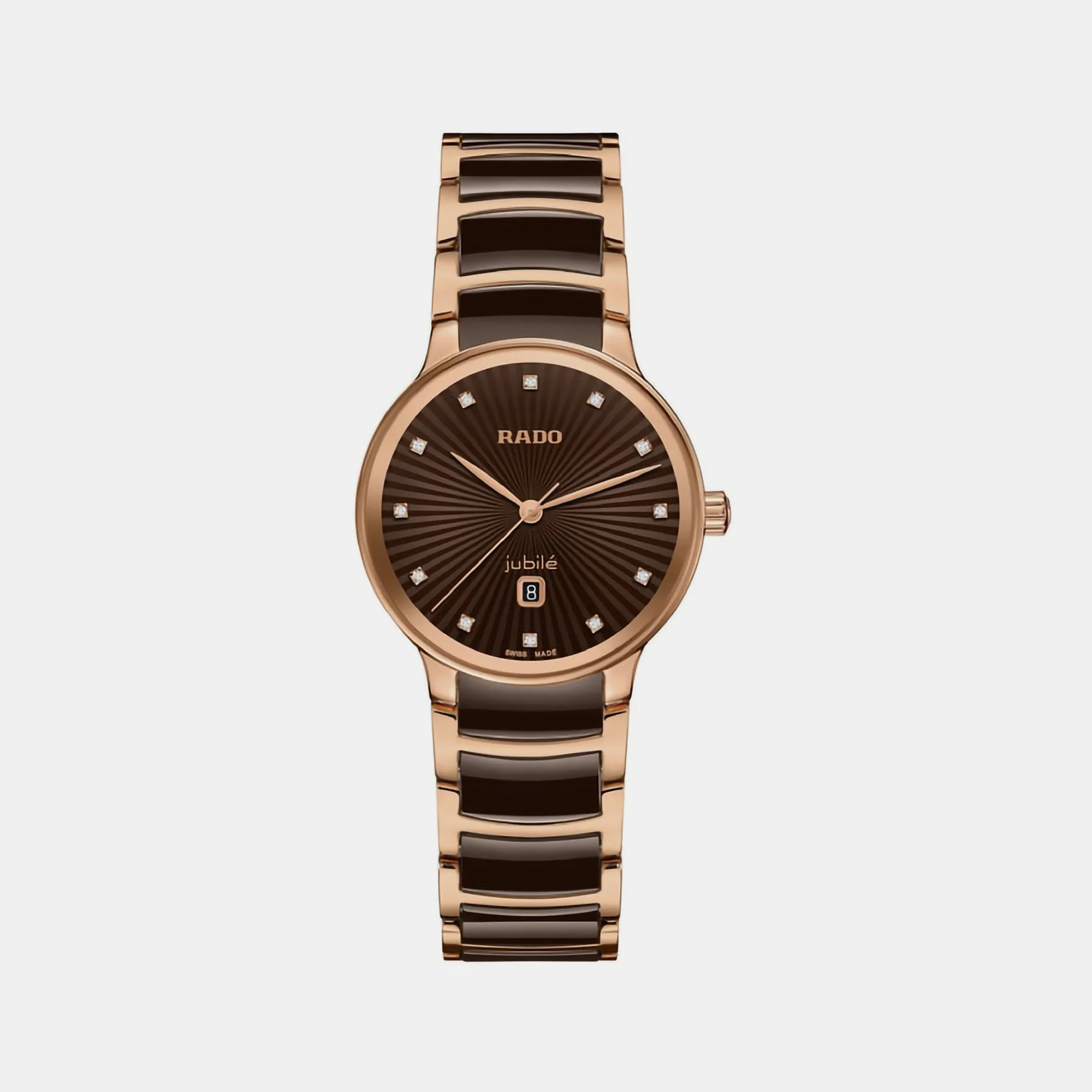 Centrix Women Quartz Brown Dial Chronograph Ceramic Watch R30024732 - Image 2