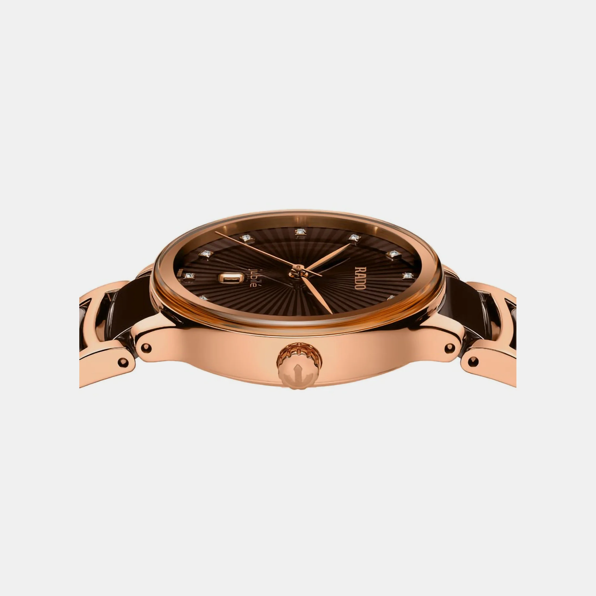 Centrix Women Quartz Brown Dial Chronograph Ceramic Watch R30024732 - Image 4
