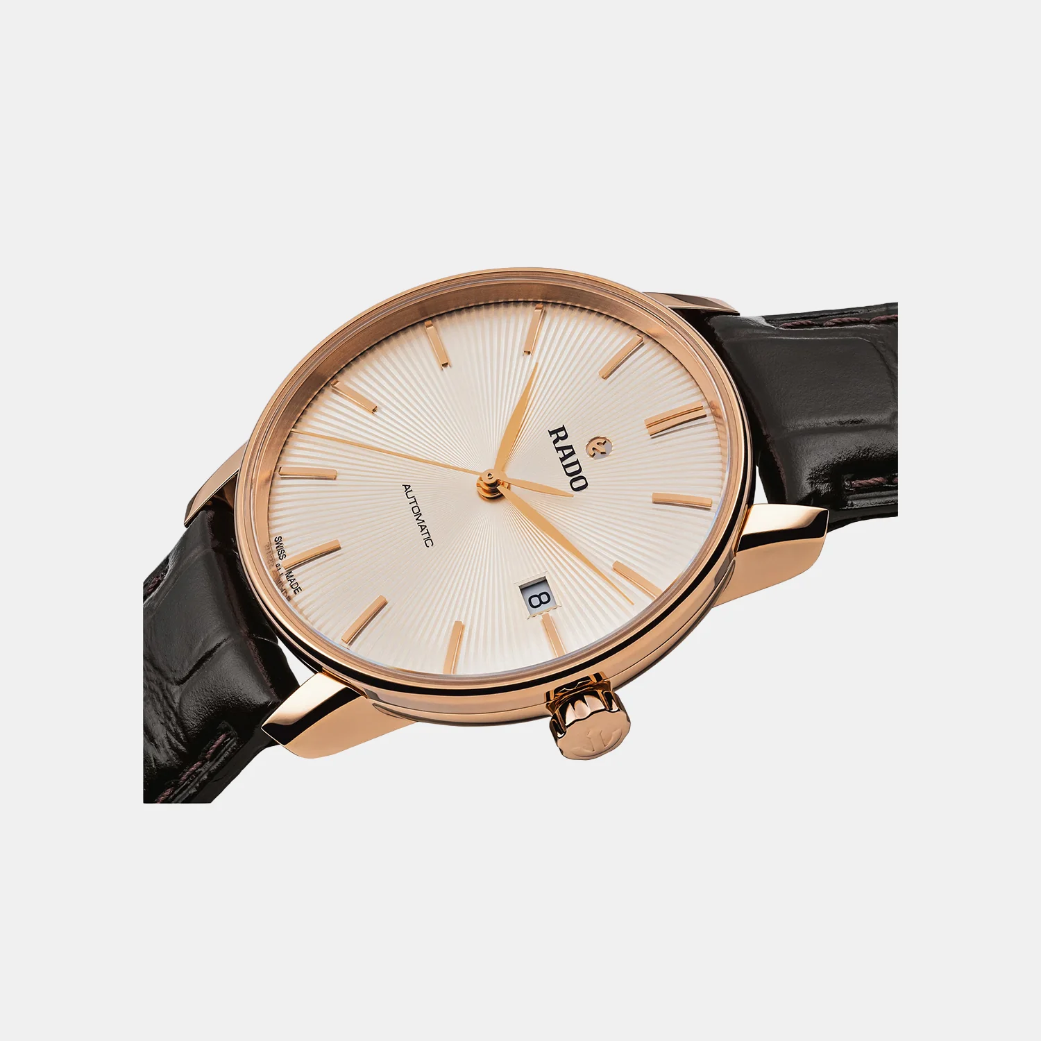 Coupole Classic Men Automatic Cream Dial Analog Leather Watch R22861115 - Image 2
