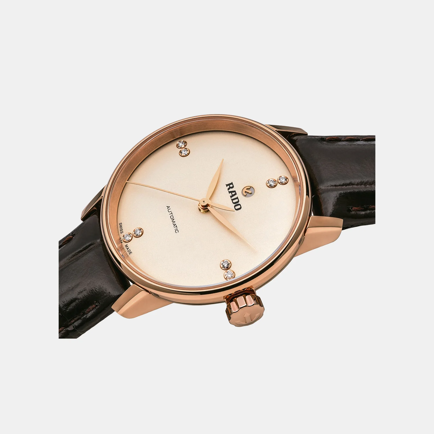 Coupole Classic Women Automatic Cream Dial Analog Leather Watch R22865765 - Image 2