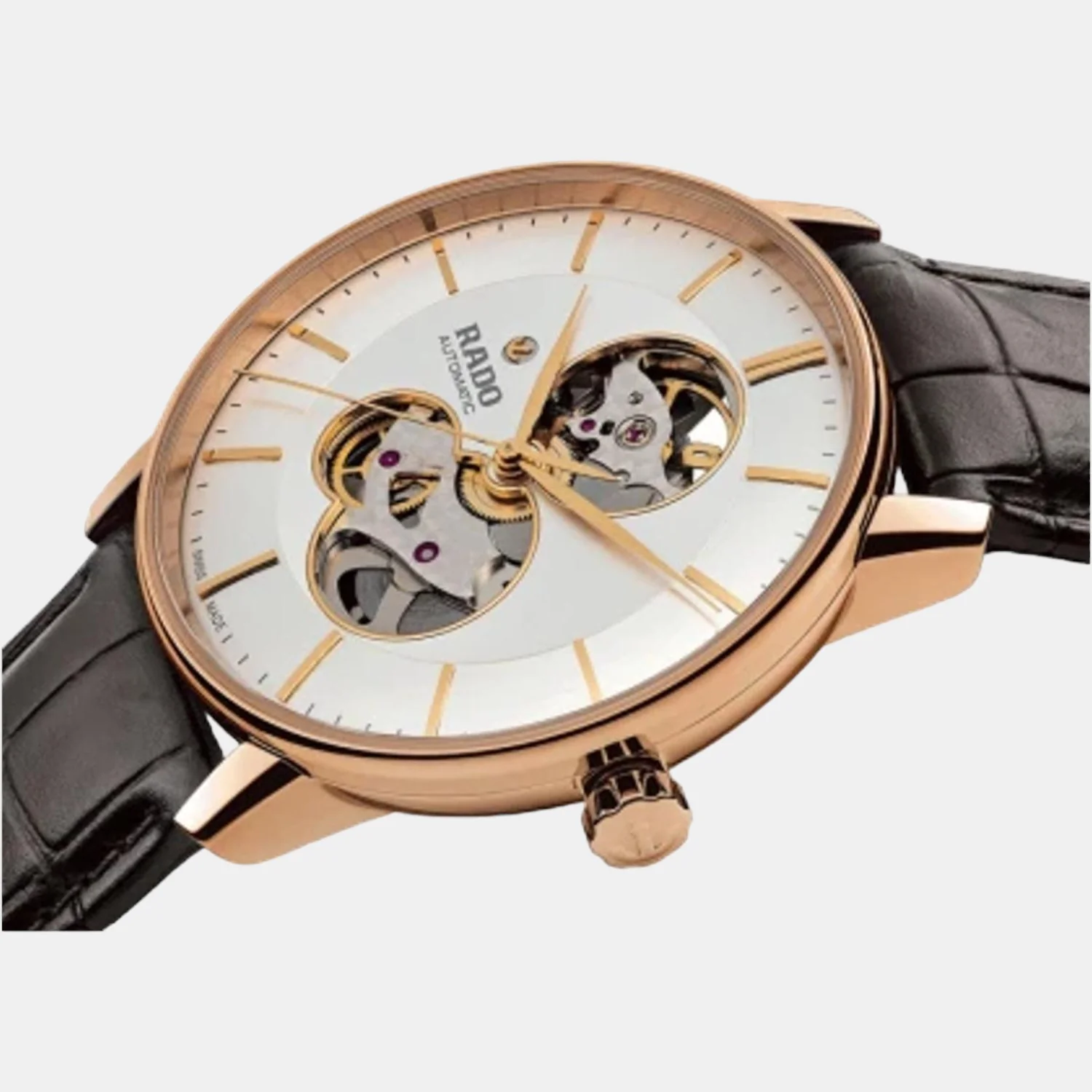 Coupole Men Automatic White Dial Analog Leather Watch R22895025 - Image 2