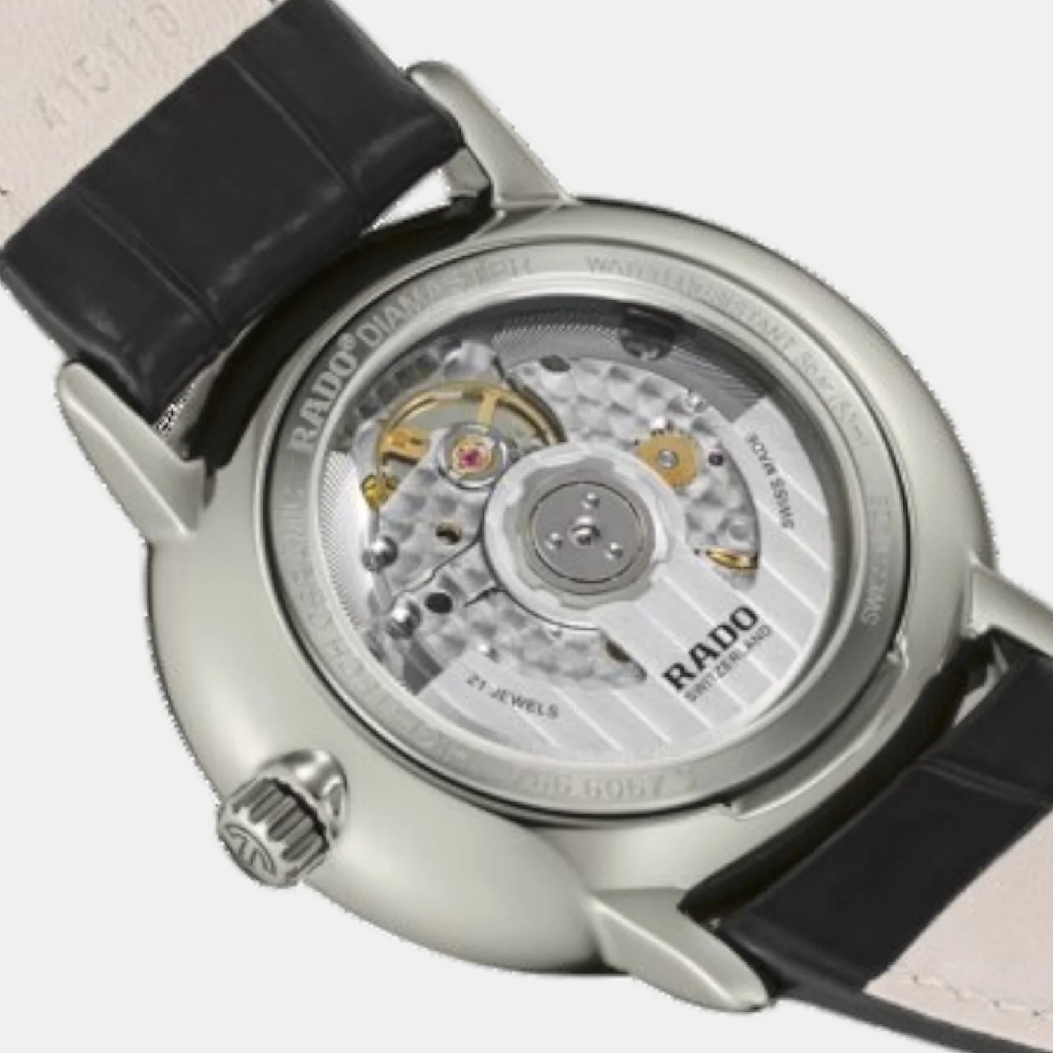 DiaMaster Thinline Men Automatic Black Dial Analog Leather Watch R14067166 - Image 4