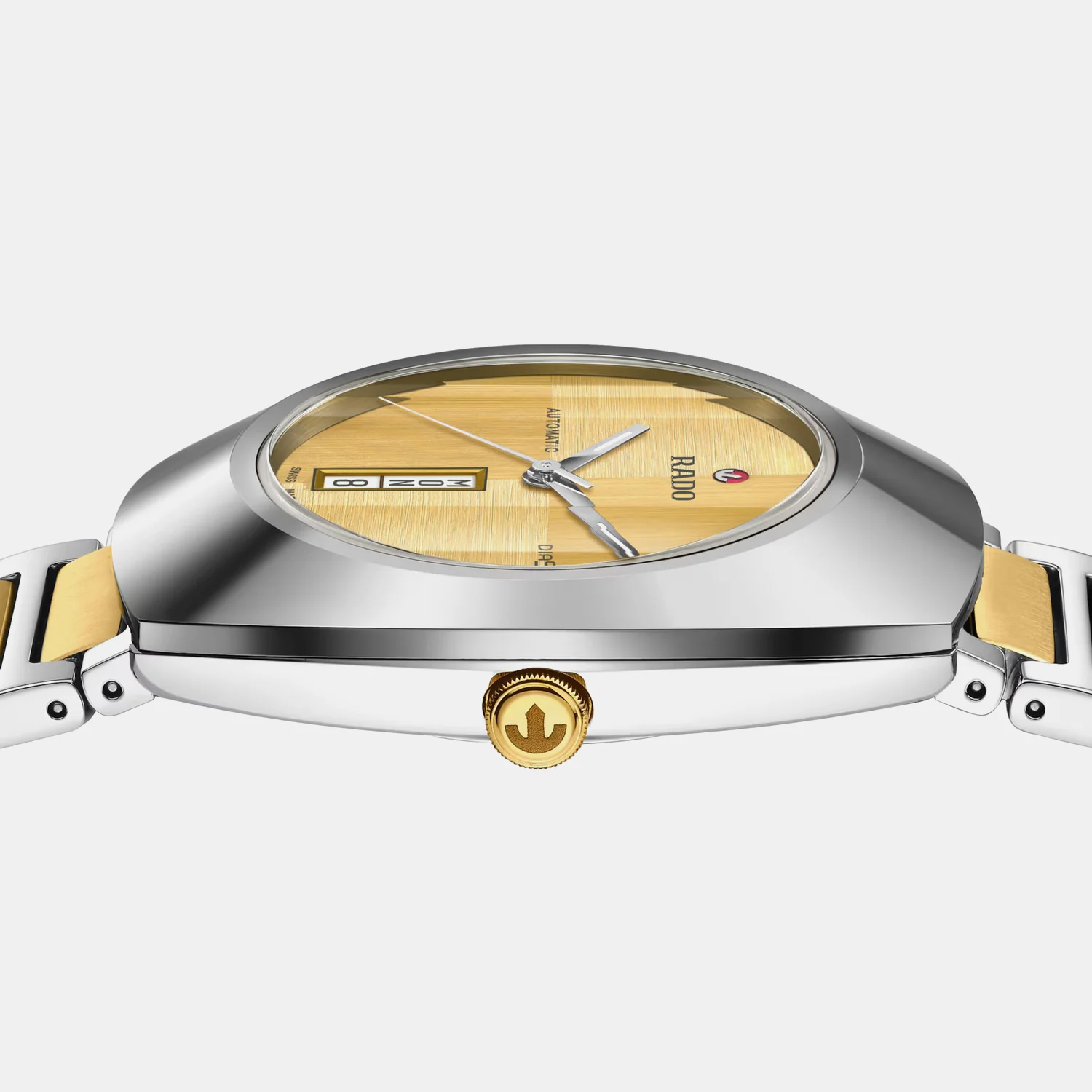 Diastar Men Automatic Yellow Dial Analog Stainless Steel Watch R12160253 - Image 3