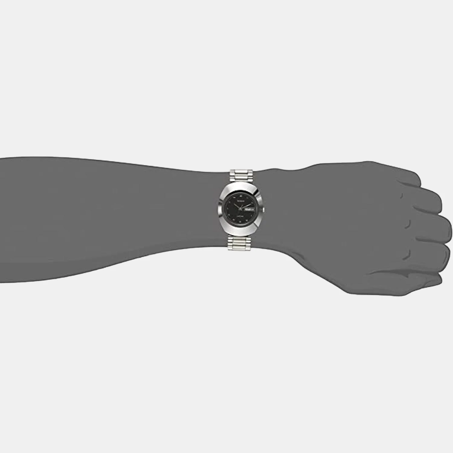 Diastar Men Quartz Black Dial Analog Stainless Steel Watch R12391153 - Image 4