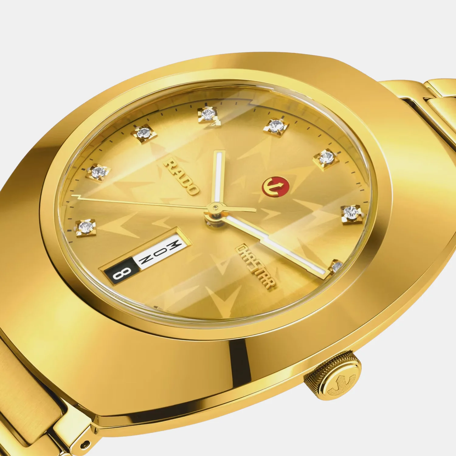 Diastar Original Unisex Automatic Gold Dial Analog Stainless Steel Watch R12161663 - Image 2