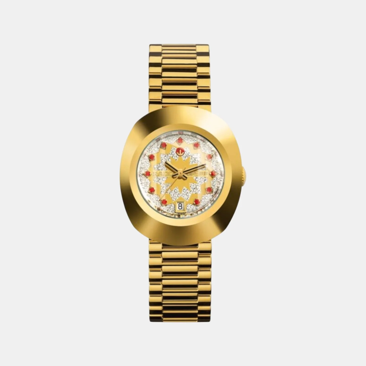 DiaStar Original Women Automatic Gold Dial Analog Stainless Steel Watch R12416073