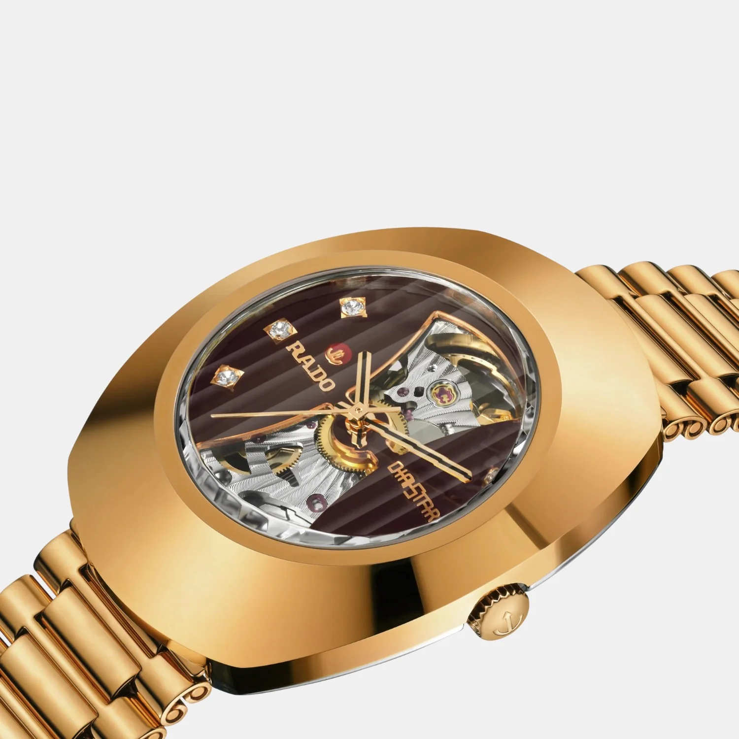 Diastar Unisex Automatic Brown Dial Analog Stainless Steel Watch R12065303 - Image 2