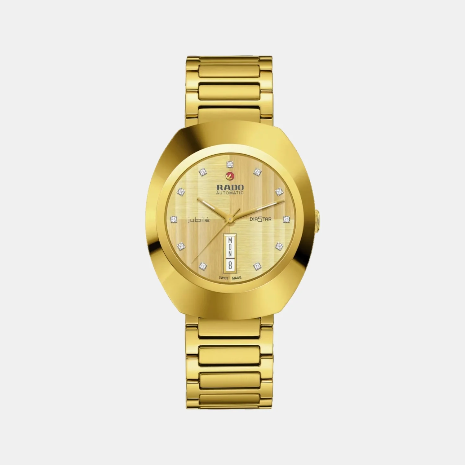 Diastar Unisex Automatic Yellow Dial Analog Stainless Steel Watch R12161733